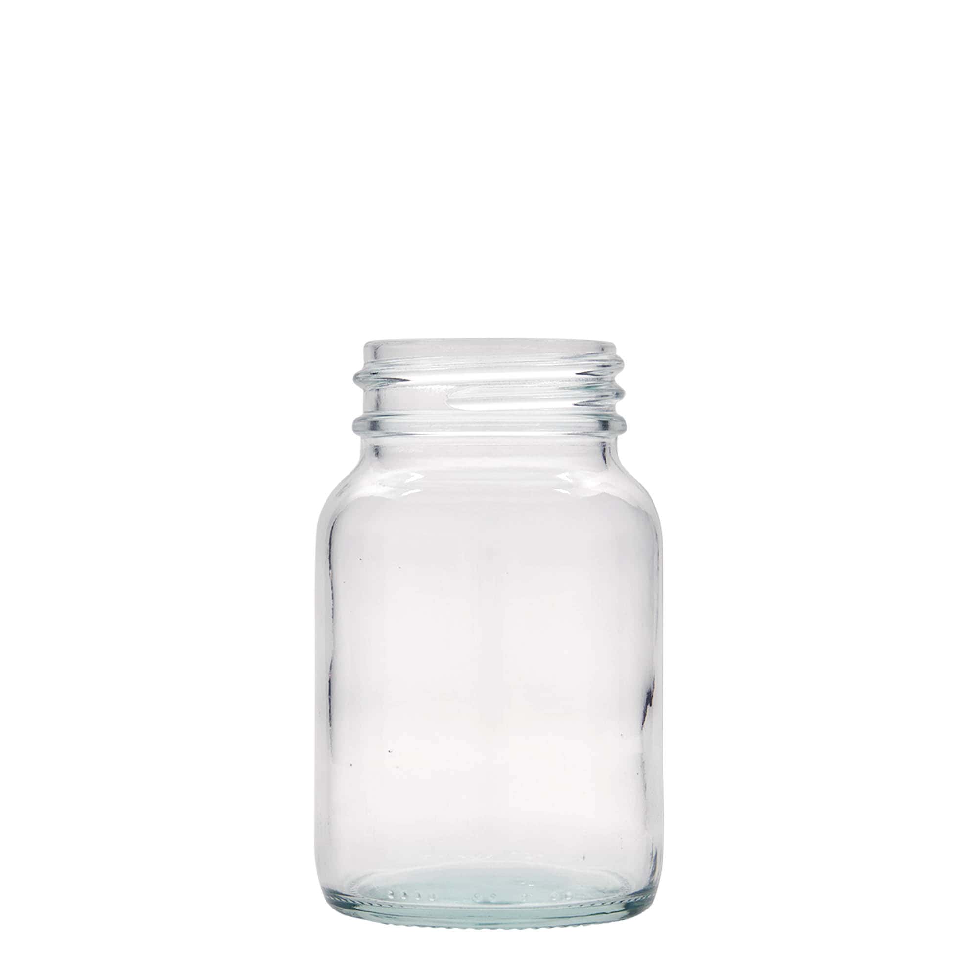 250 ml plataus kaklo stiklainis, anga: DIN 55