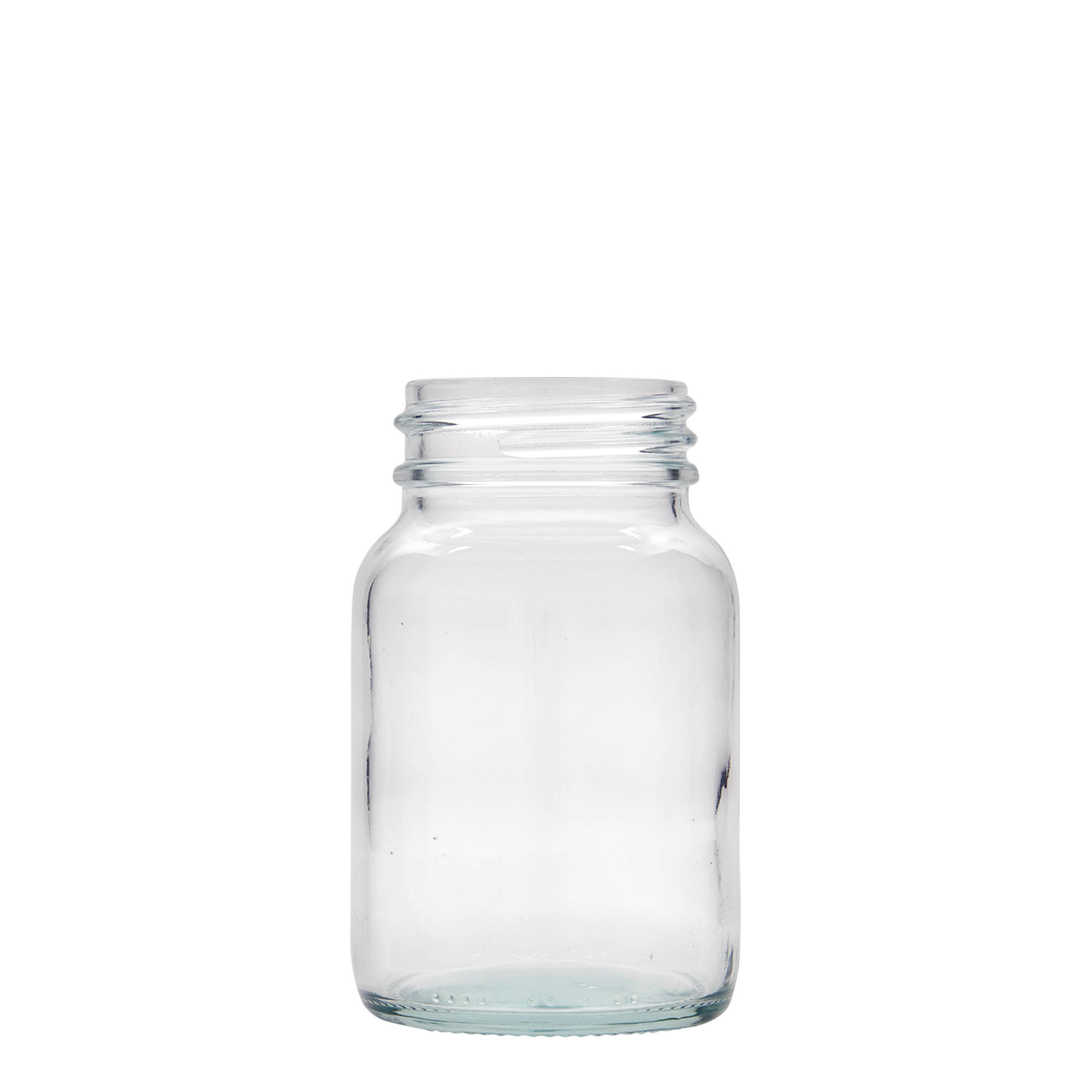250 ml plataus kaklo stiklainis, anga: DIN 55