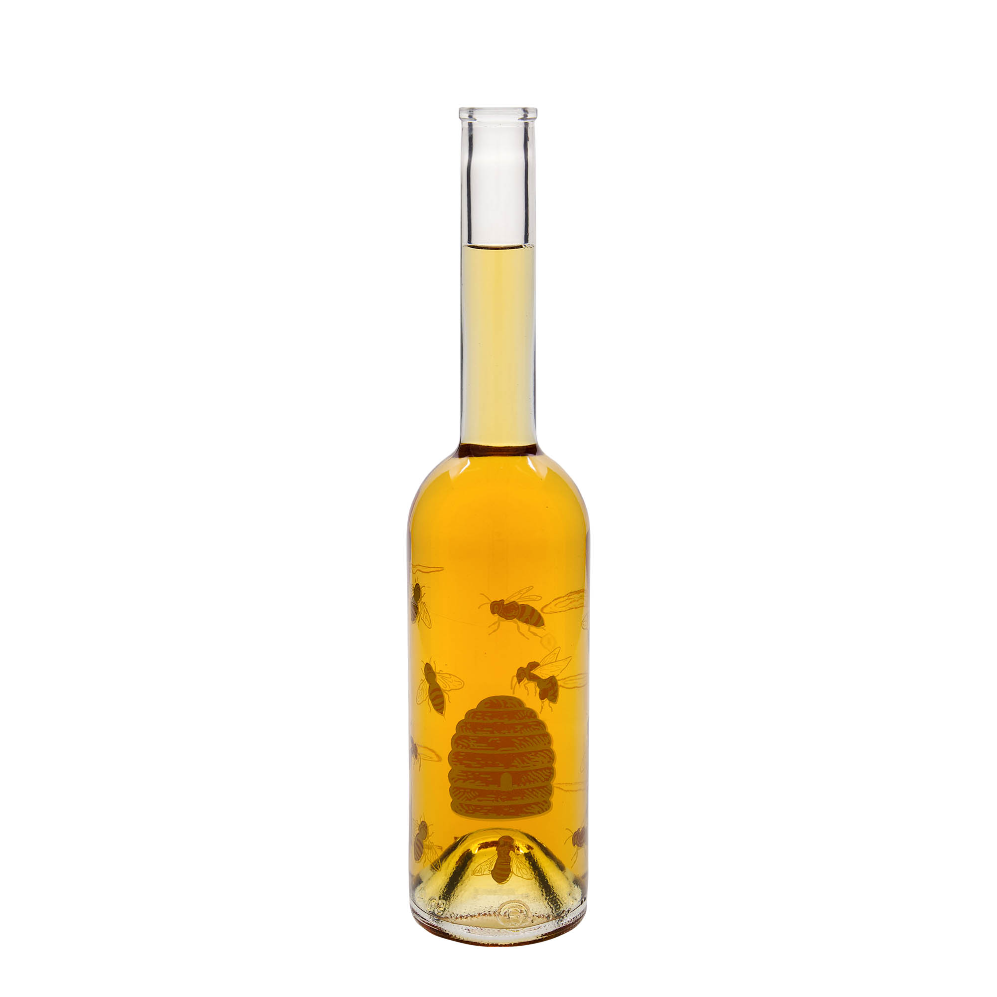 500 ml stiklinis butelis „Opera“, motyvas: bitės, anga: kamštis