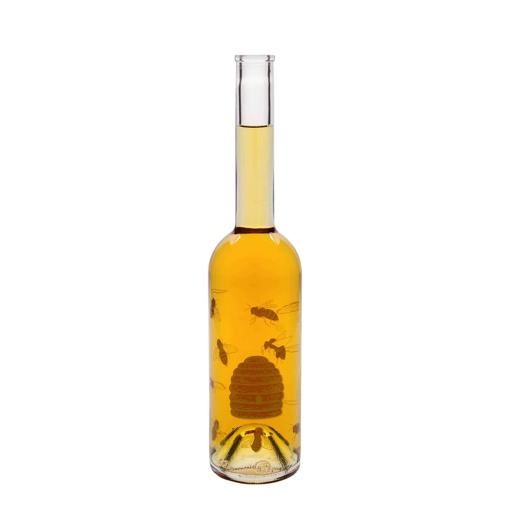 500 ml stiklinis butelis „Opera“, motyvas: bitės, anga: kamštis