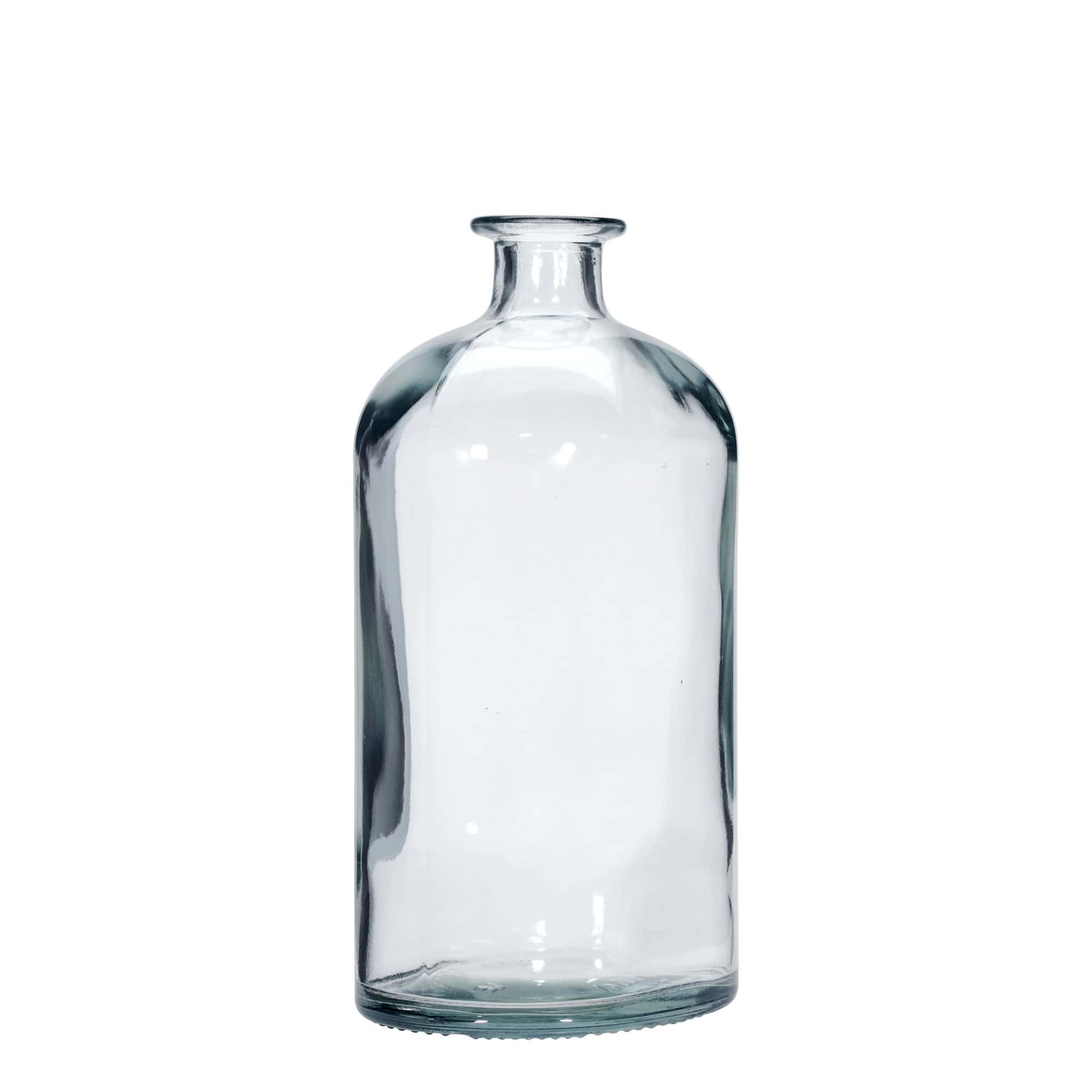 1.000 ml stiklinis butelis „Dundee“, ovalus, anga: kamštis