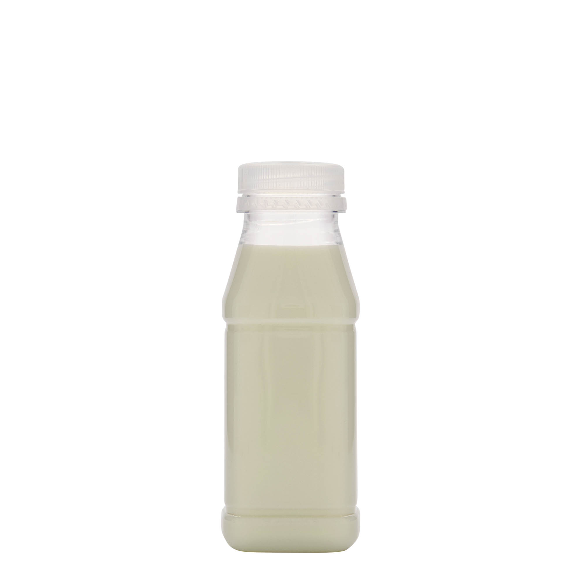 250 ml PET butelis „Milk and Juice Carré“, kvadratinis, plastikas, anga: 38 mm