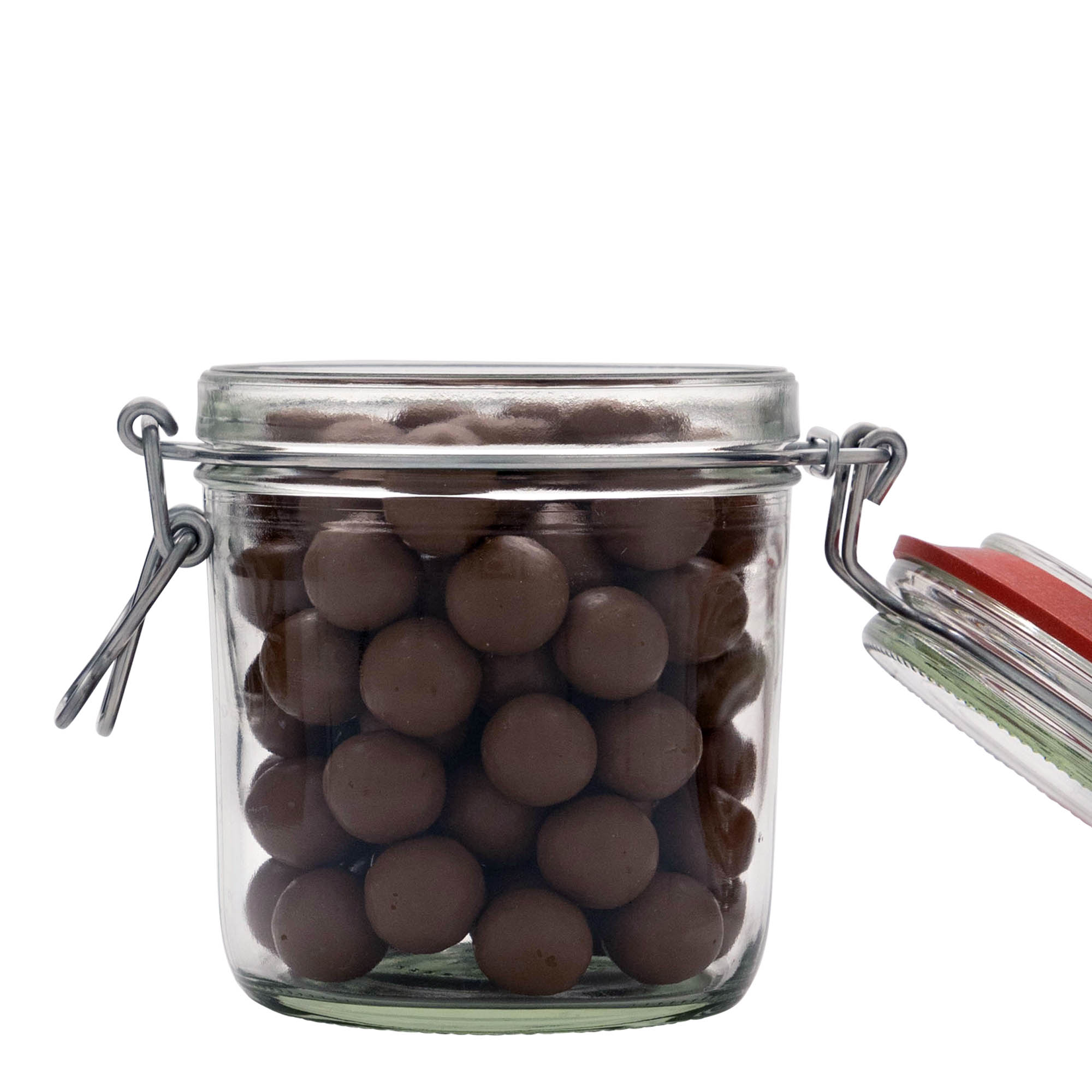 530 ml vielos užsegimo stiklainis, anga: vielos užsegimo dangtis