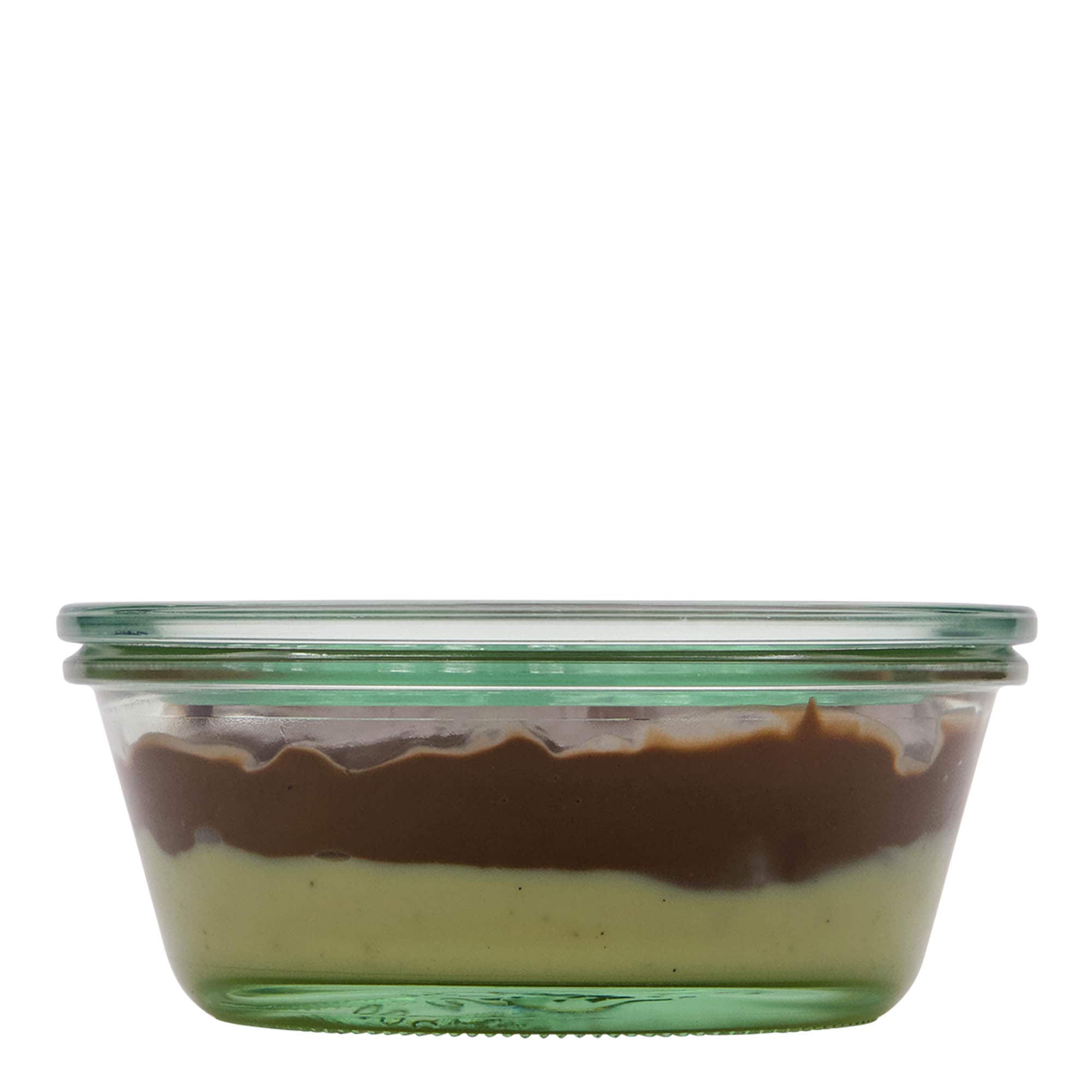 300 ml WECK gurmaniškas stiklainis, burna: apvalus kraštas