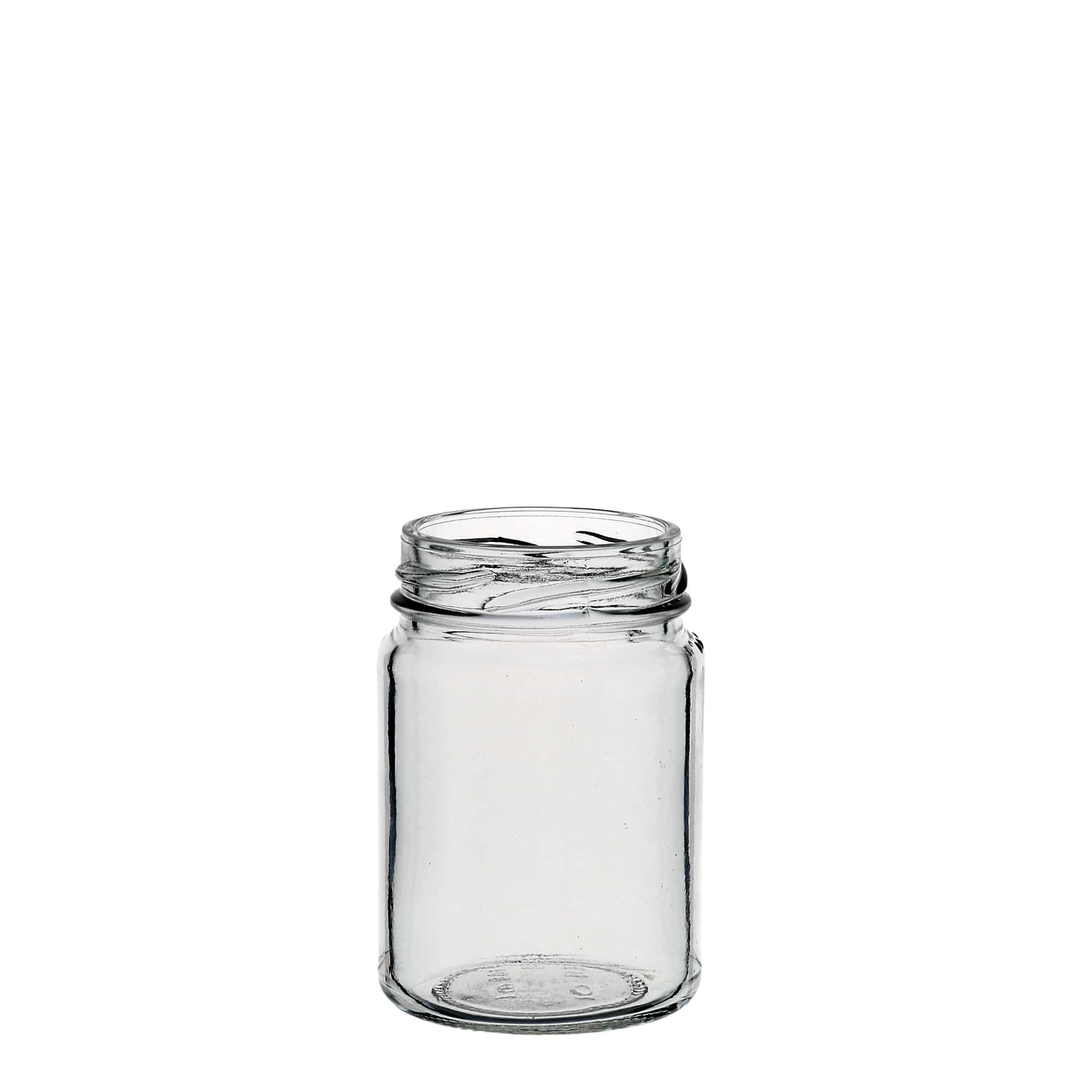 106 ml aukštas apvalus stiklas, anga: Twist-Off (TO 48)