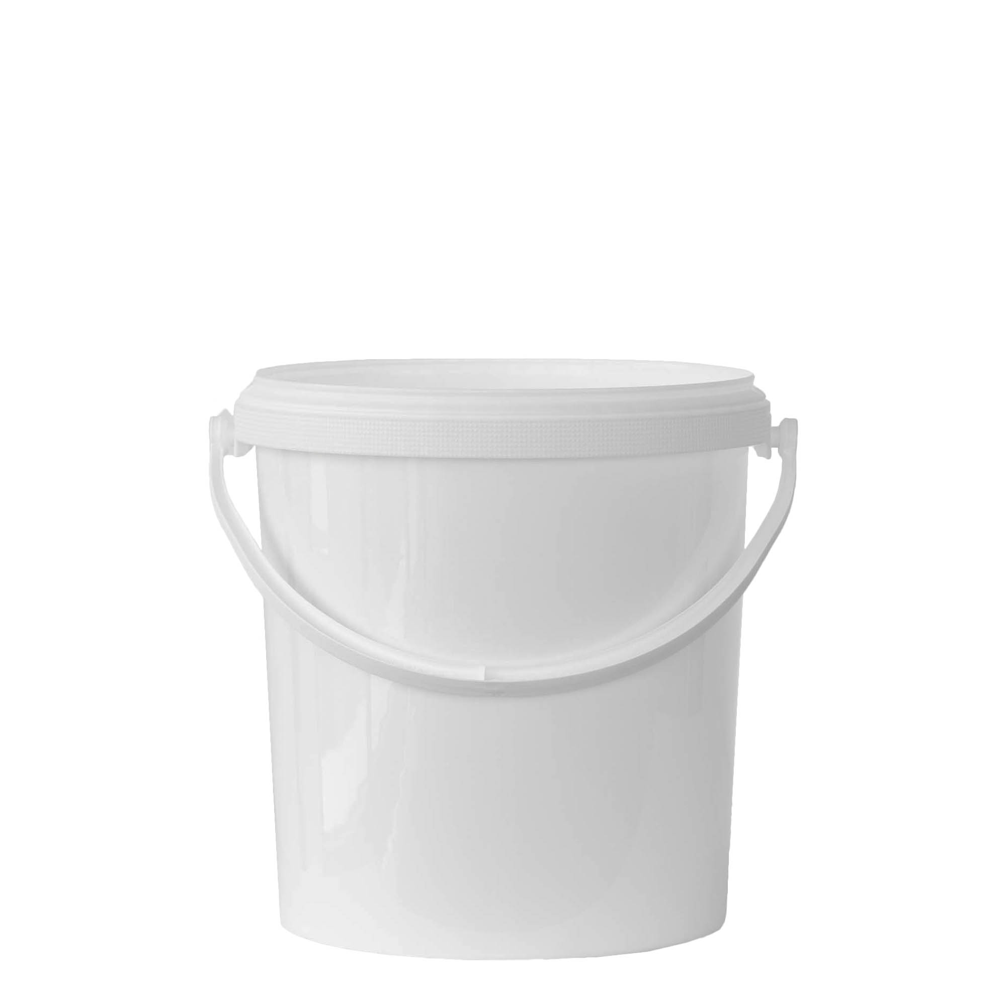 6 l kibiras, PP plastikas, baltas