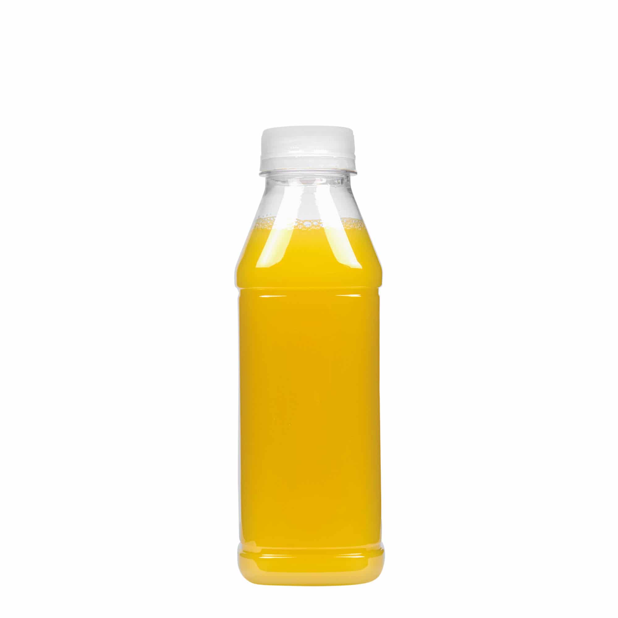 500 ml PET butelis „Milk and Juice Carré“, kvadratinis, plastikas, anga: 38 mm