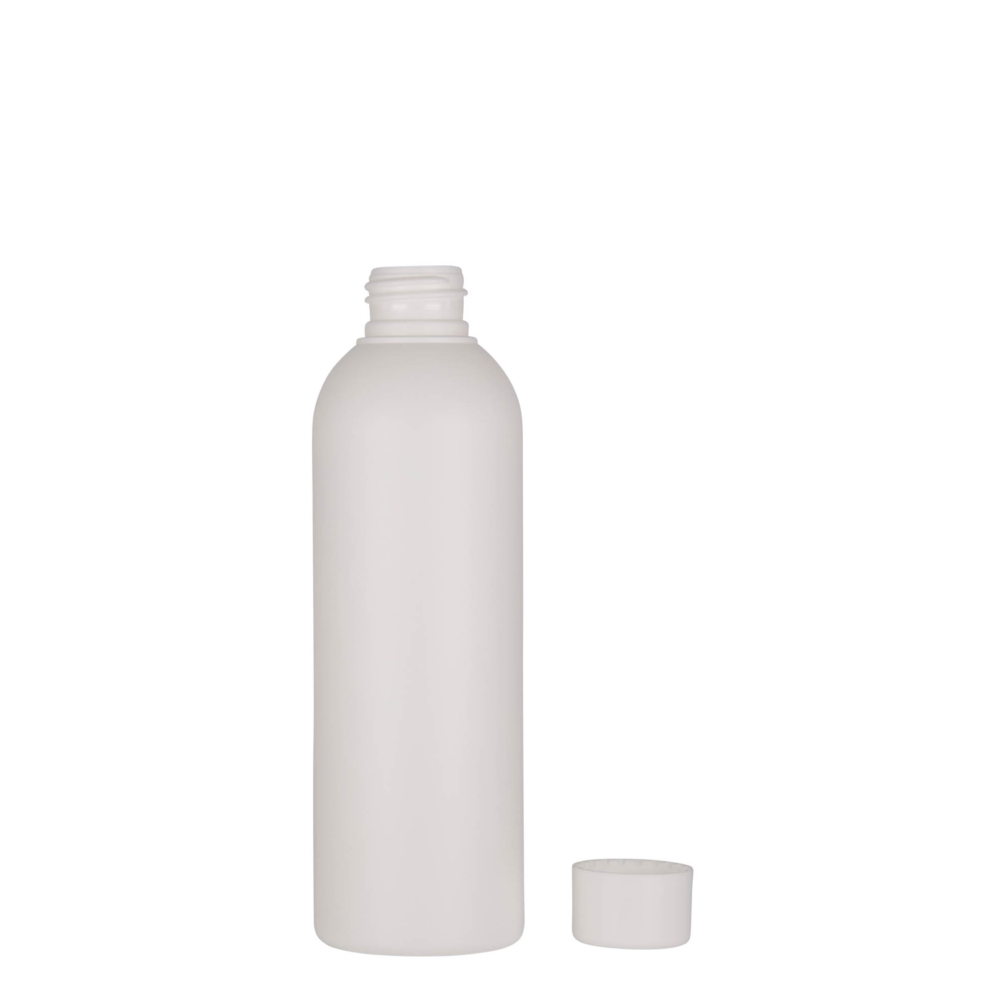 200 ml plastikinis buteliukas „Tuffy“, HDPE, baltas, anga: 24/410