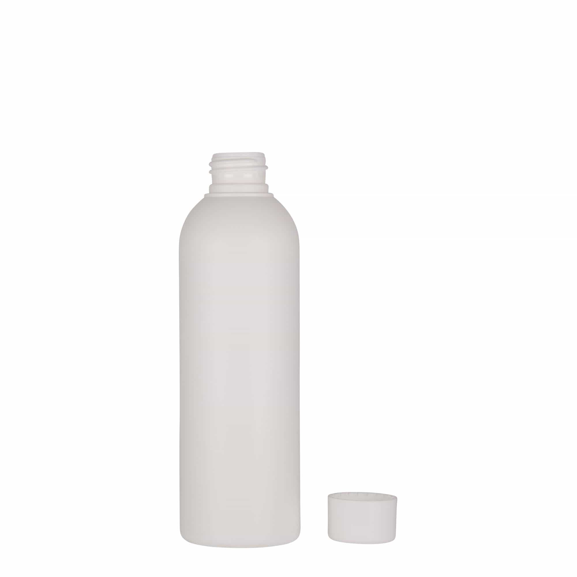 200 ml plastikinis buteliukas „Tuffy“, HDPE, baltas, anga: 24/410
