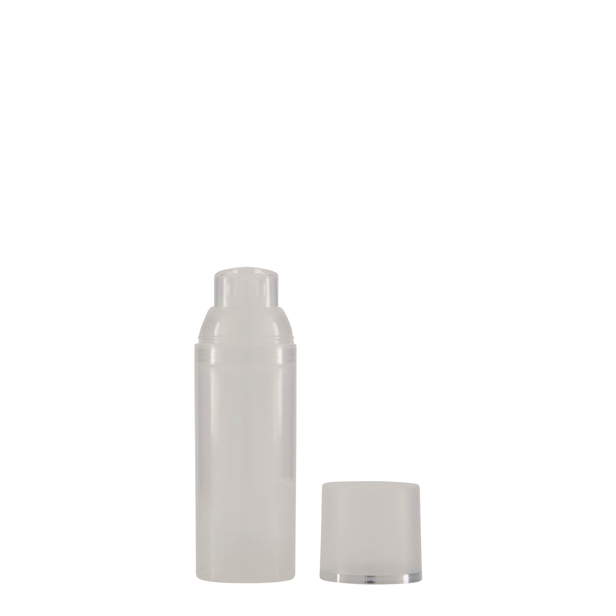 50 ml oro nepraleidžiantis dozatorius „Mezzo“, PP plastikas, natūralios spalvos