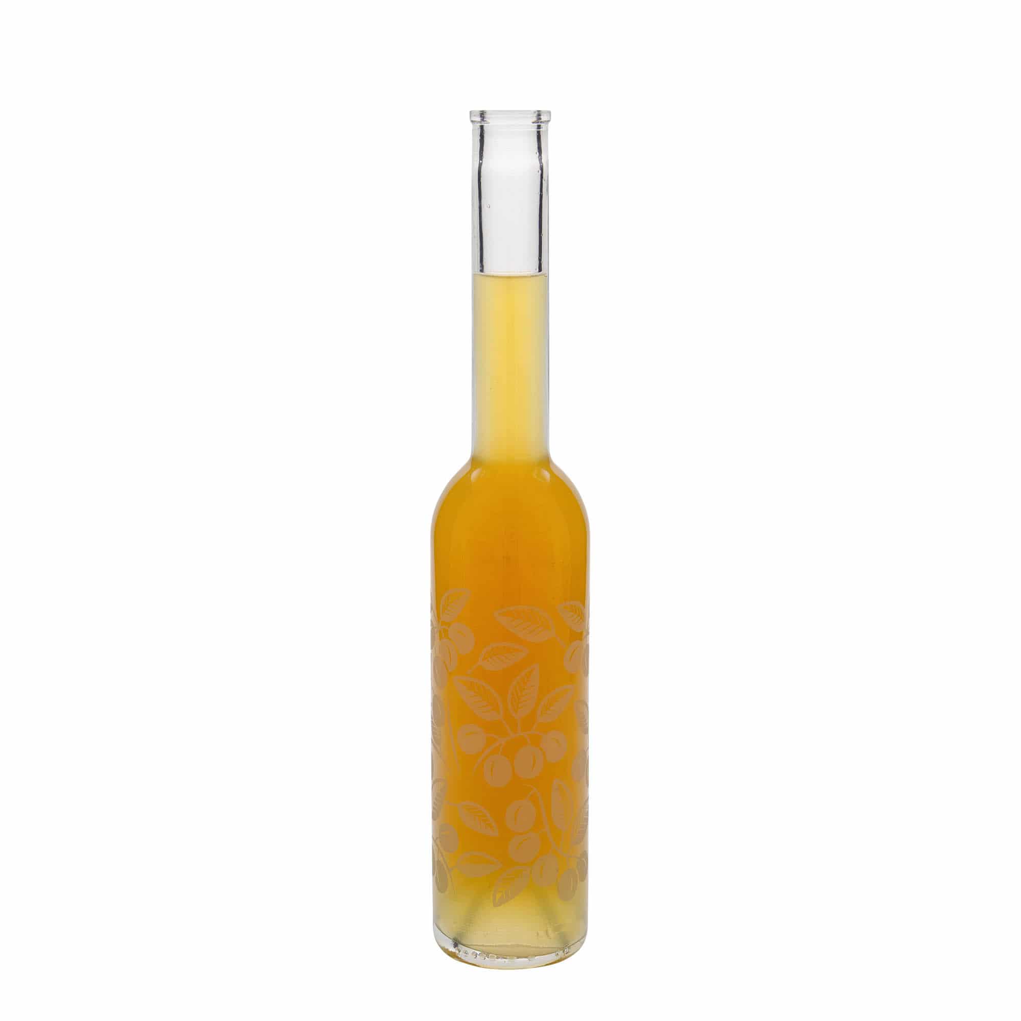 350 ml stiklinis butelis „Opera“, motyvas: slyvos, kamštis: kamštis
