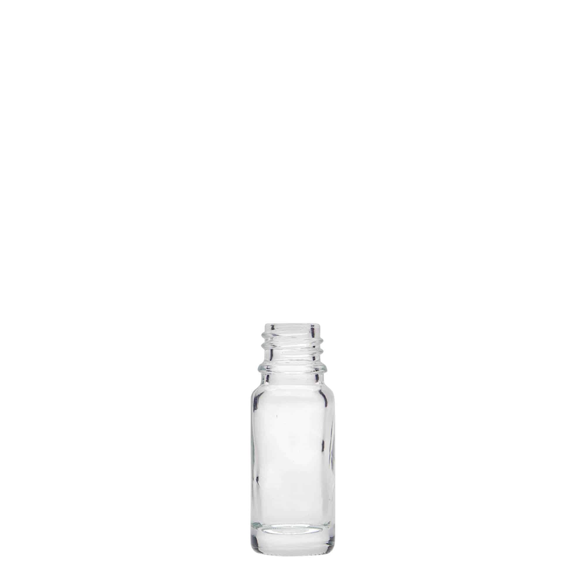 10 ml medicininis buteliukas, stiklas, anga: DIN 18 10 ml medicininis buteliukas, stiklas, anga: DIN 18