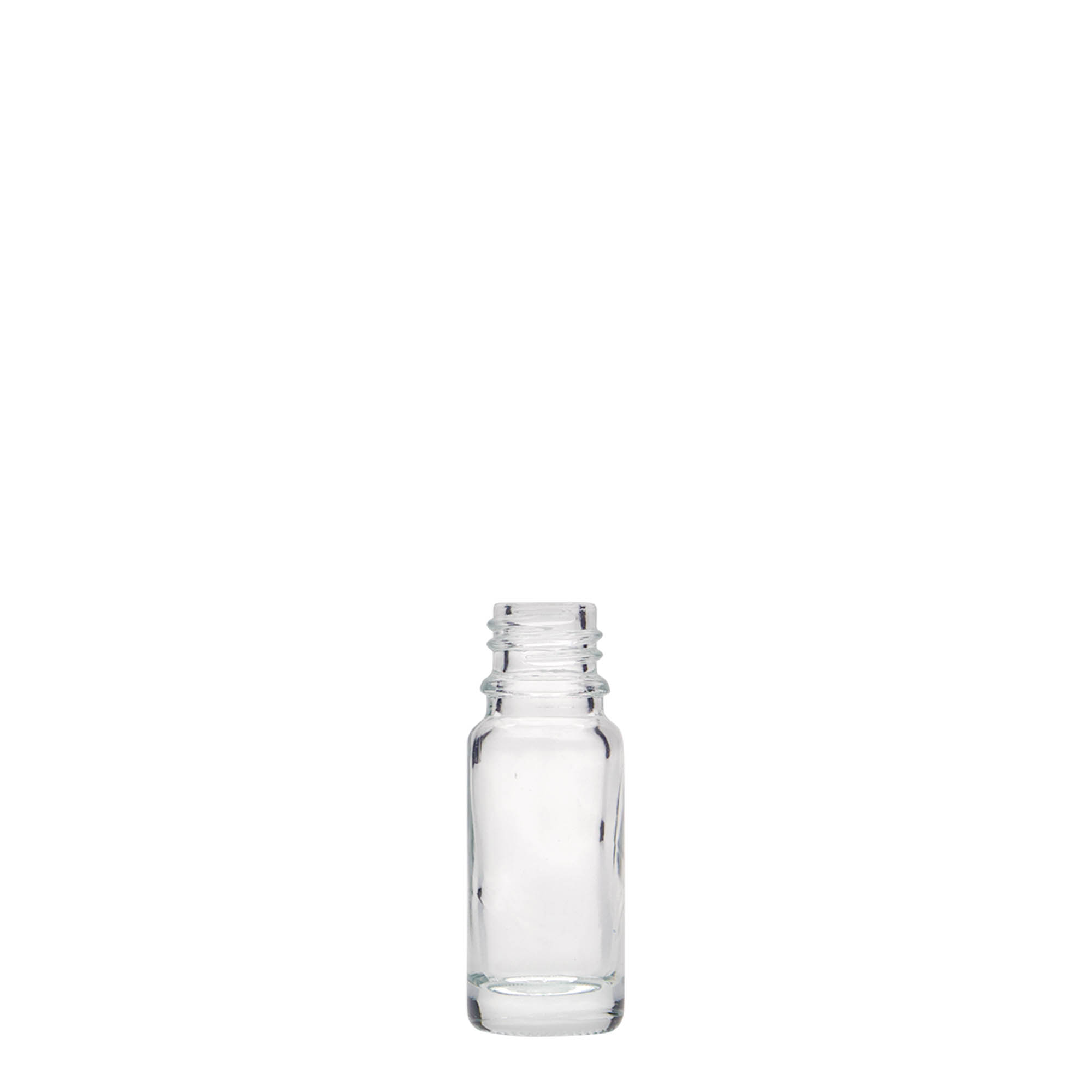 10 ml medicininis buteliukas, stiklas, anga: DIN 18 10 ml medicininis buteliukas, stiklas, anga: DIN 18