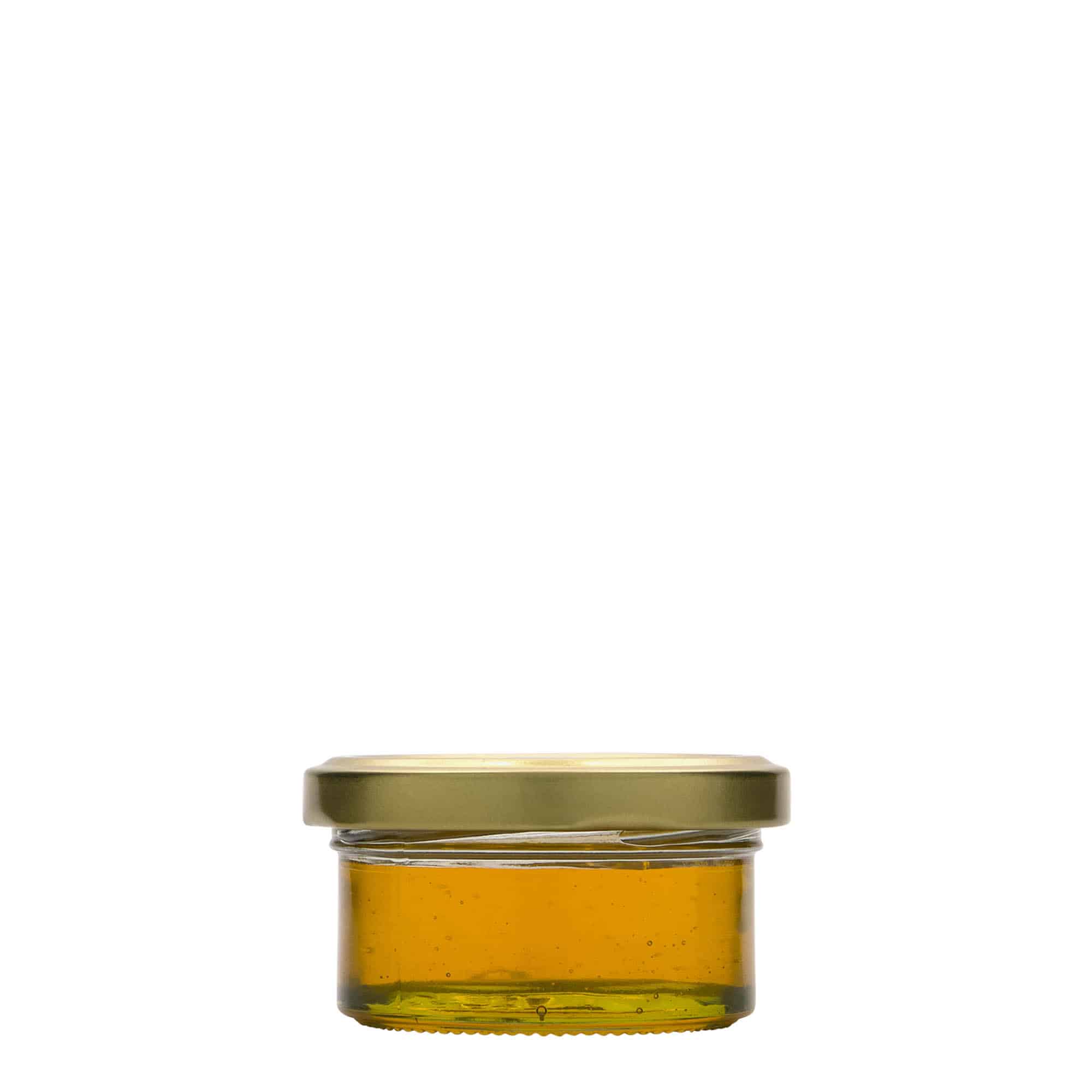 70 ml plokščias kritimo stiklainis, anga: Twist-Off (TO 66)