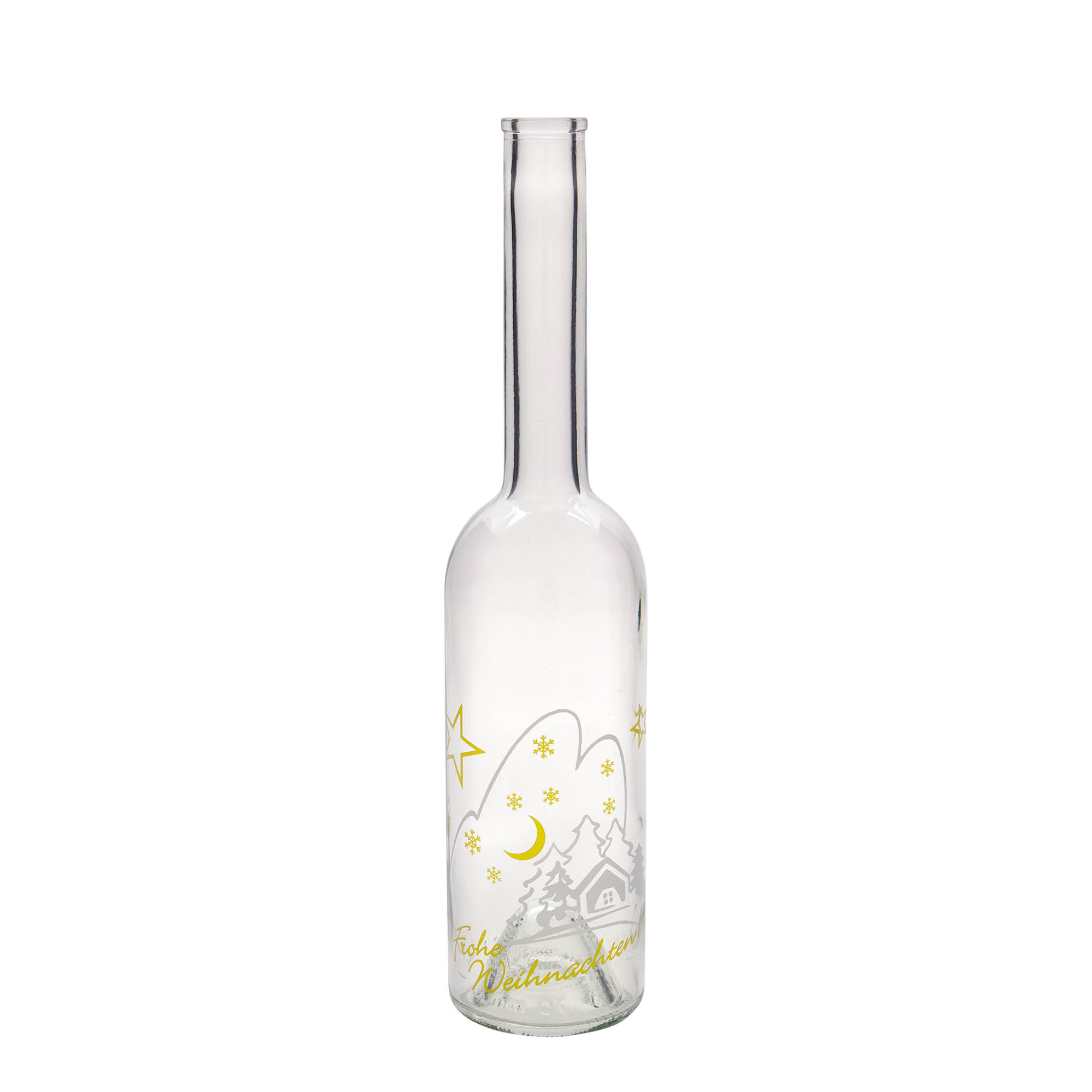500 ml stiklinis butelis „Opera“, motyvas: Kalėdų idilė, kamštis: kamštis