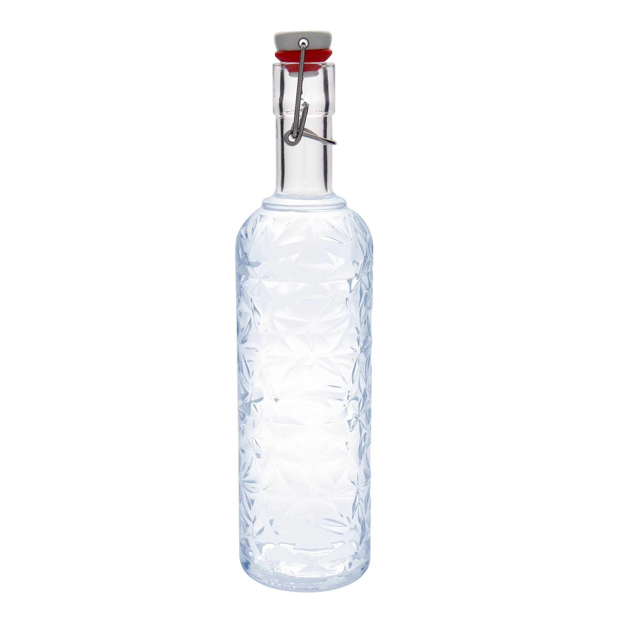 1.000 ml stiklinis butelis „Oriente“, kamštis: spaustukas 1.000 ml stiklinis butelis „Oriente“, kamštis: spaustukas