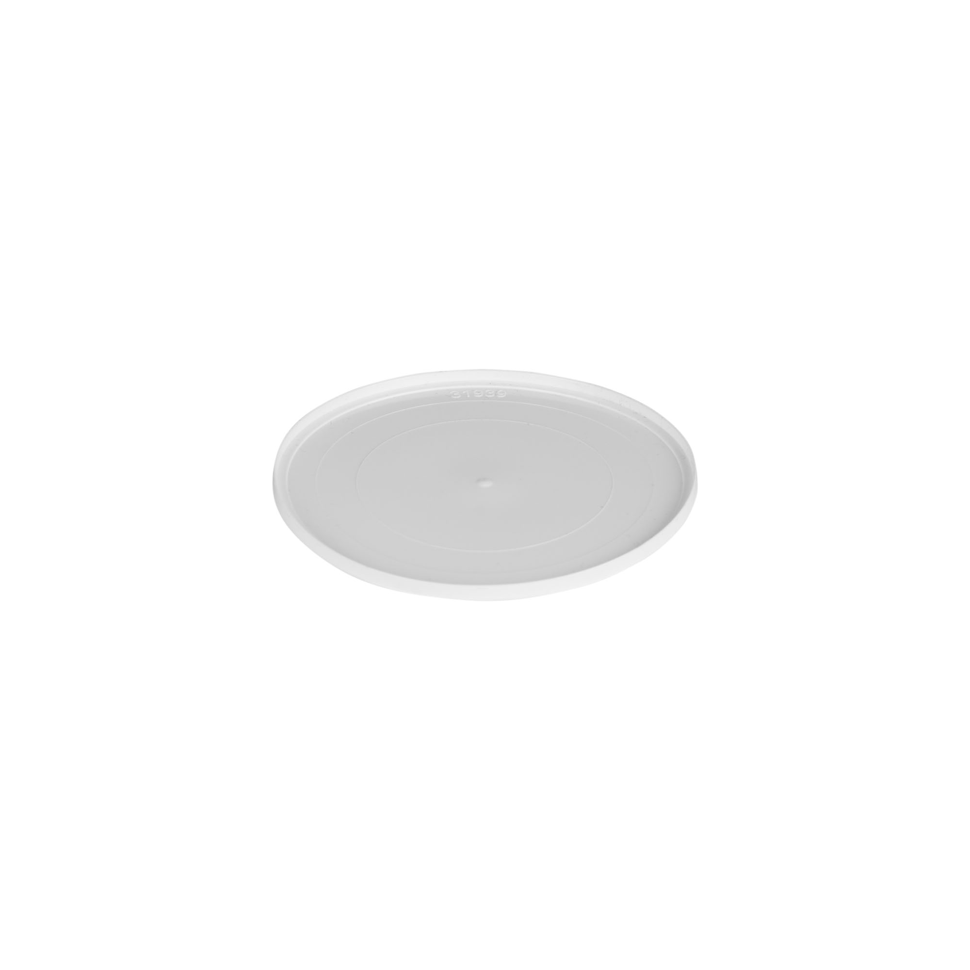 Uždengimo diskas 150 ml „Bianca“, PP plastikas, baltas
