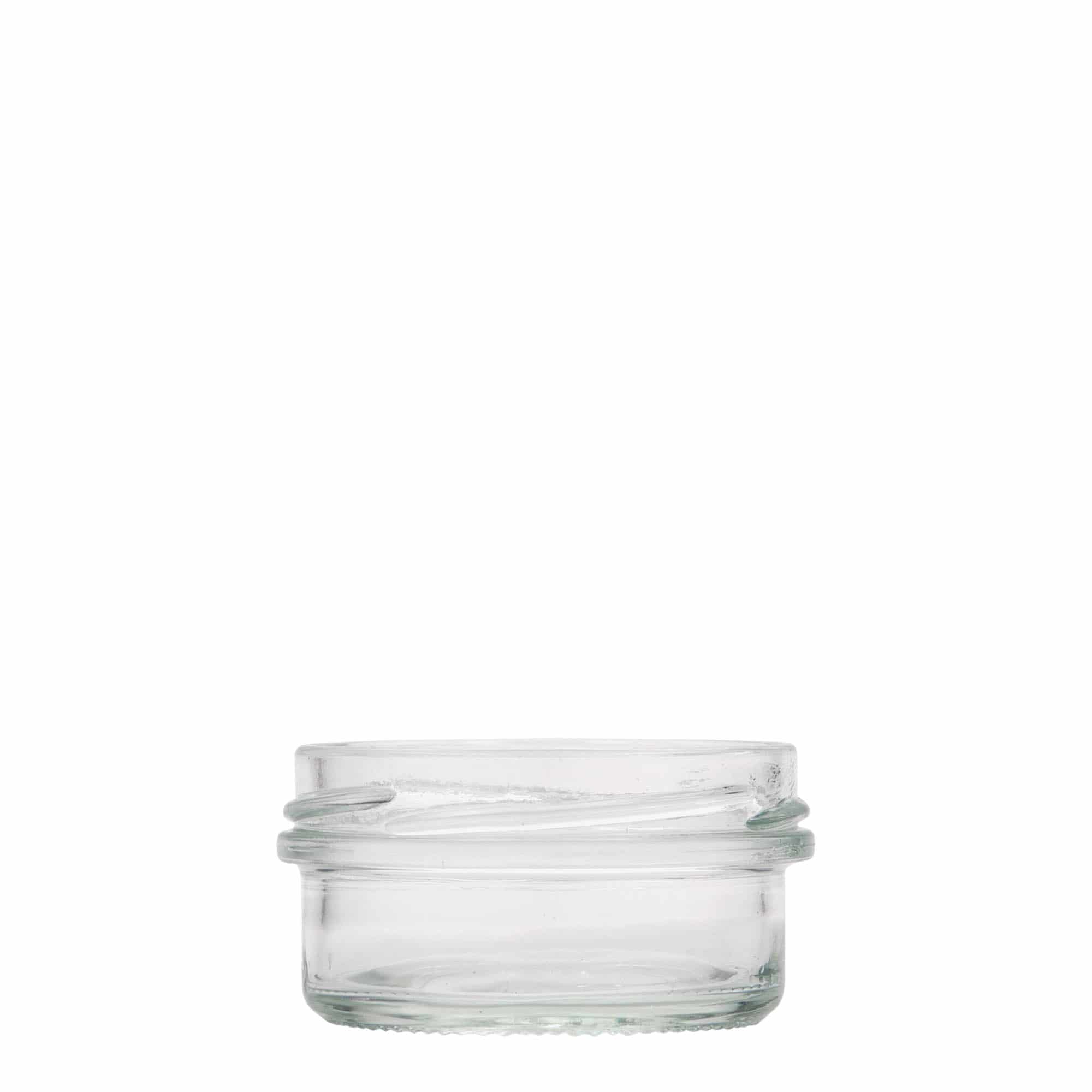65 ml plokščias stiklainis, anga: Twist-Off (TO 66)