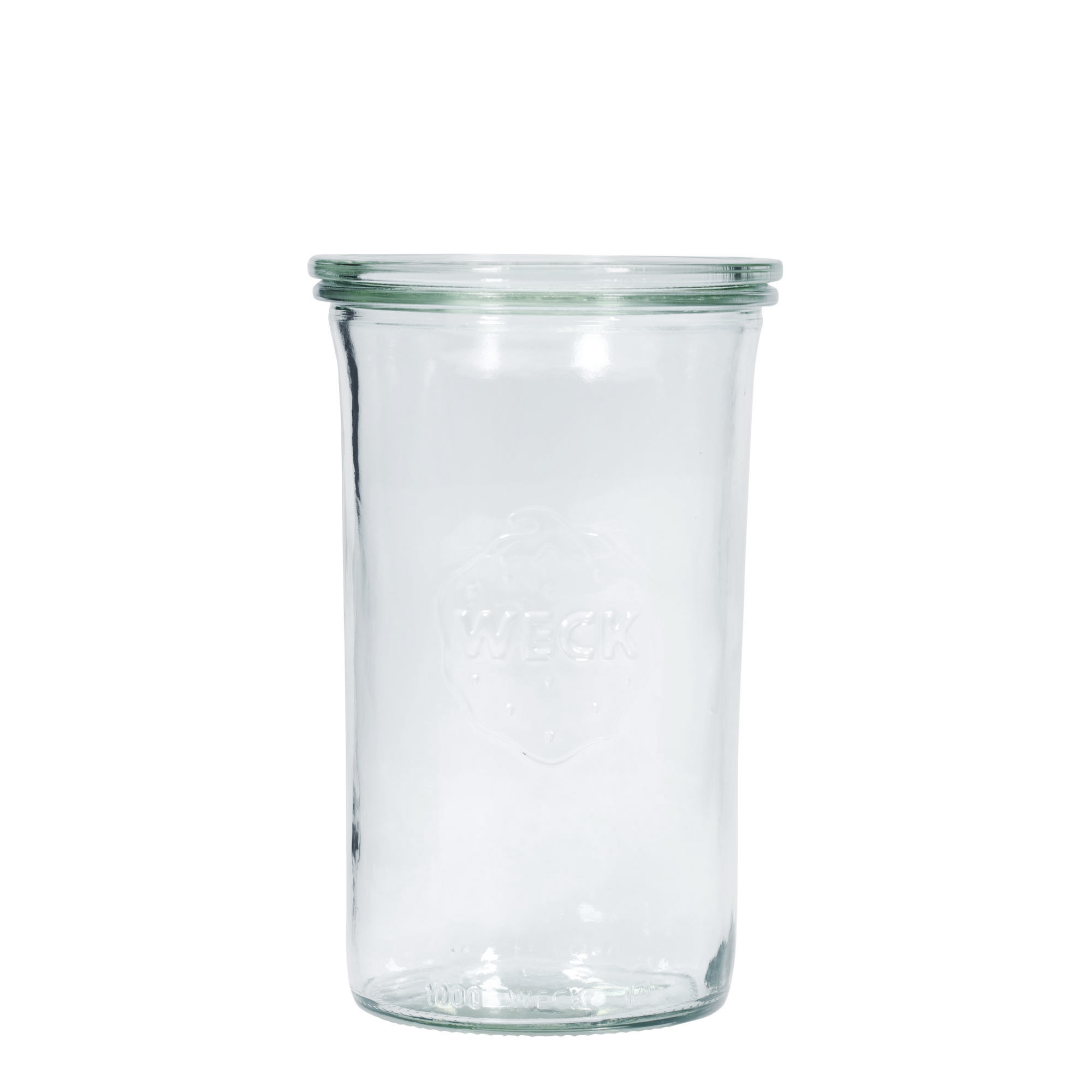 1.000 ml WECK apverčiamas stiklainis #, burna: apvali kraštinė 1.000 ml WECK apverčiamas stiklainis #, burna: apvali kraštinė