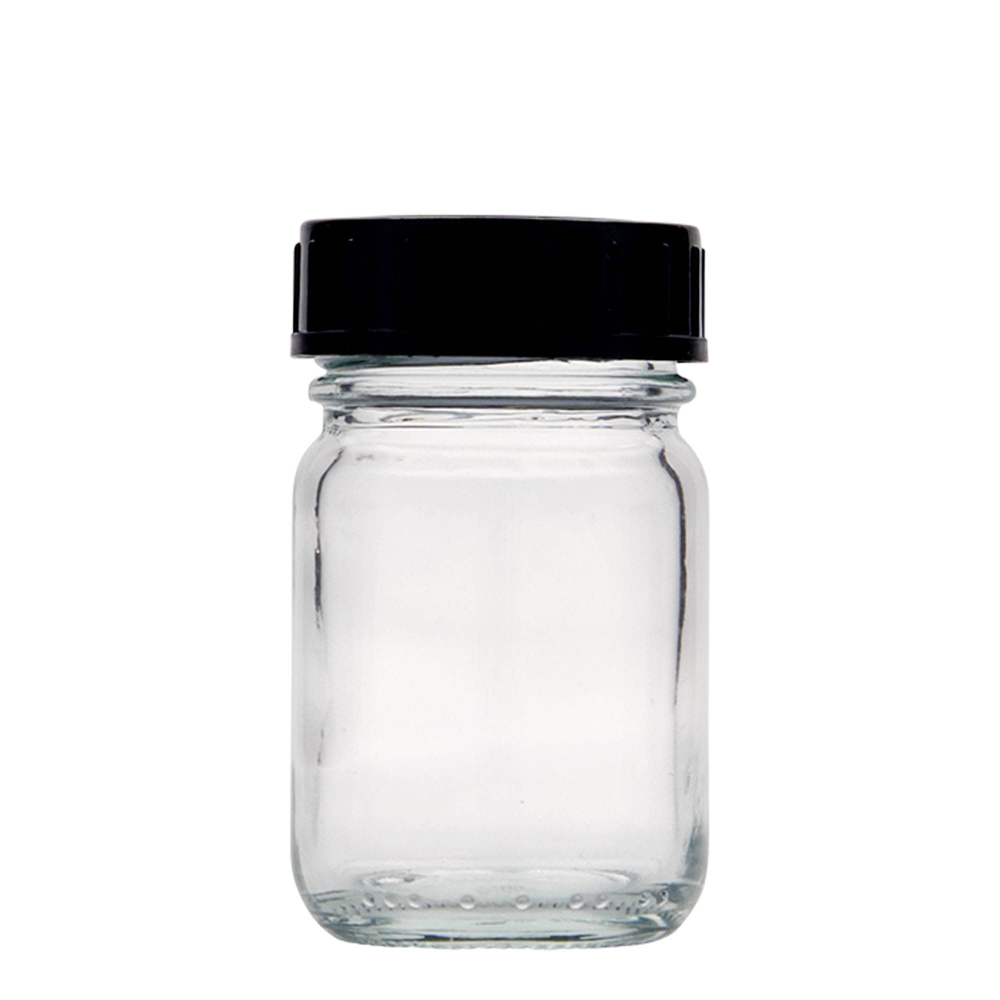 50 ml plačios burnos stiklainis, anga: DIN 40