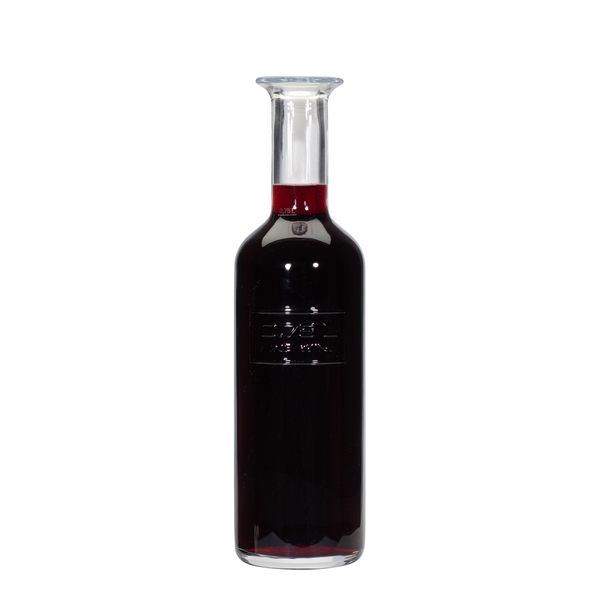 750 ml stiklinis butelis „Optima Fine Wine“, kamštis 750 ml stiklinis butelis „Optima Fine Wine“, kamštis