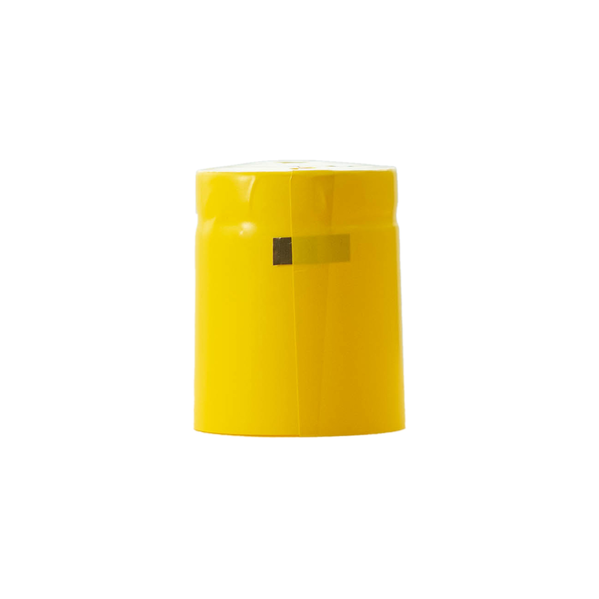 Susitraukianti kapsulė 32x41, PVC plastikas, geltona Susitraukianti kapsulė 32x41, PVC plastikas, geltona