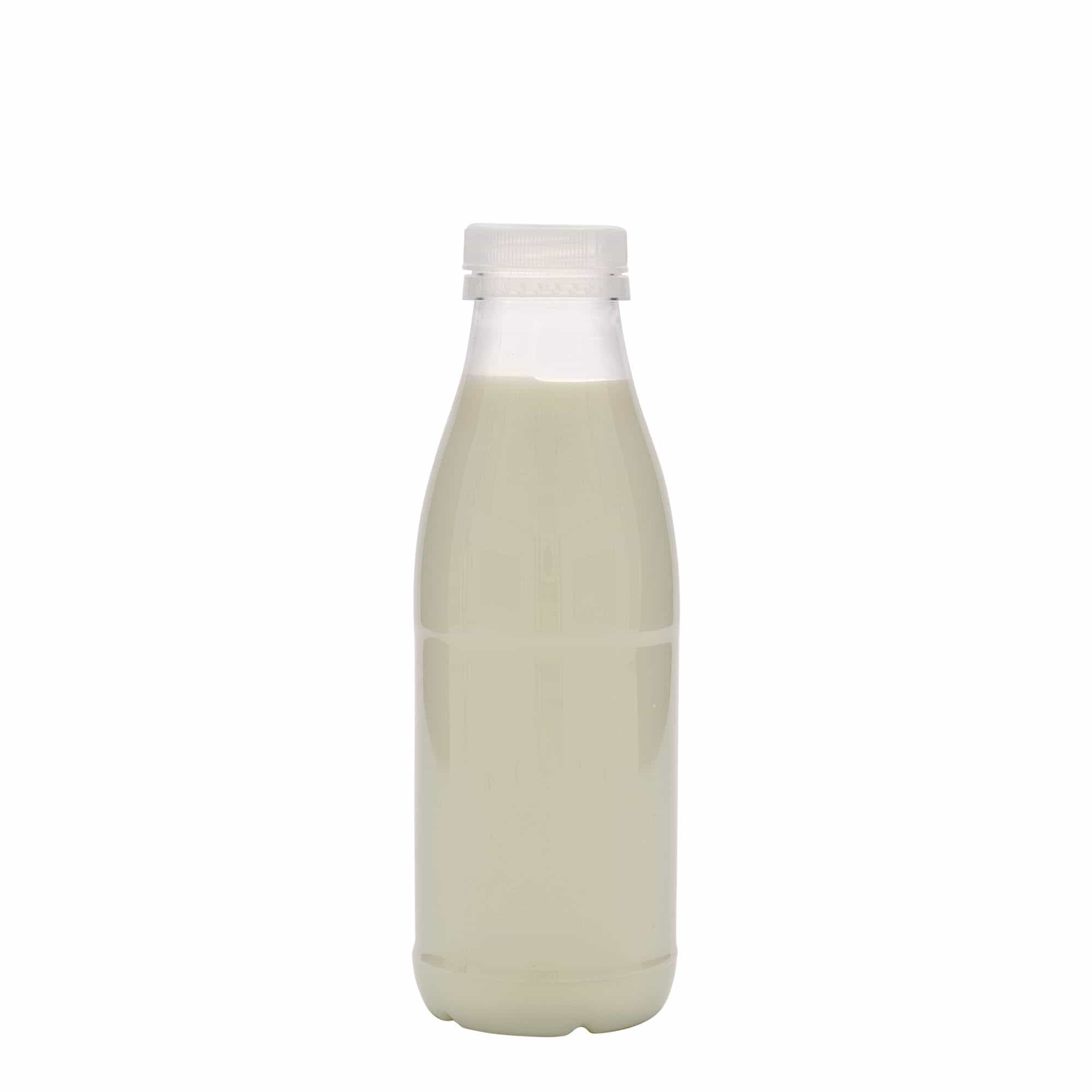500 ml PET butelis „Pienas ir sultys“, plastikas, burnos skersmuo: 38 mm
