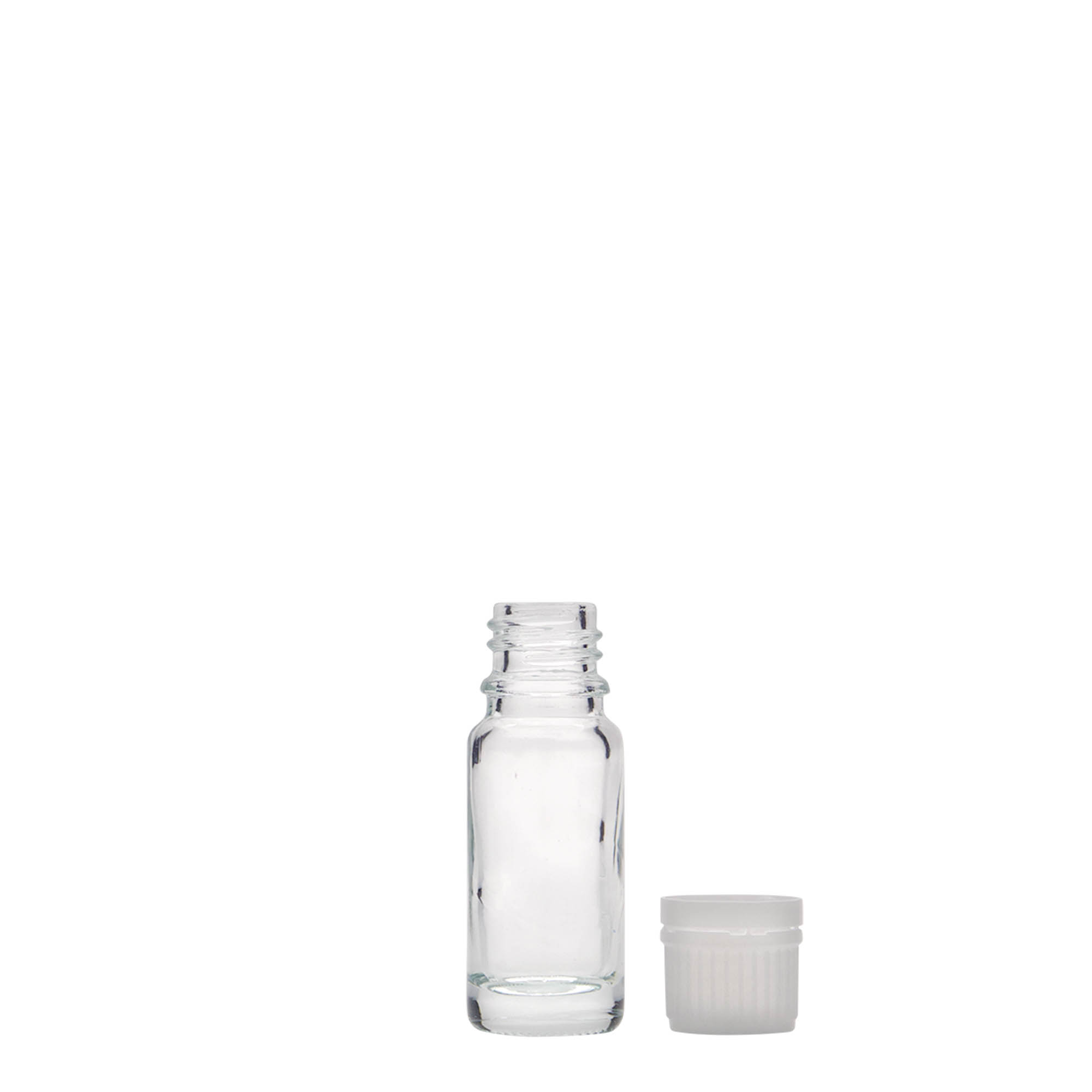 10 ml medicininis buteliukas, stiklas, anga: DIN 18 10 ml medicininis buteliukas, stiklas, anga: DIN 18