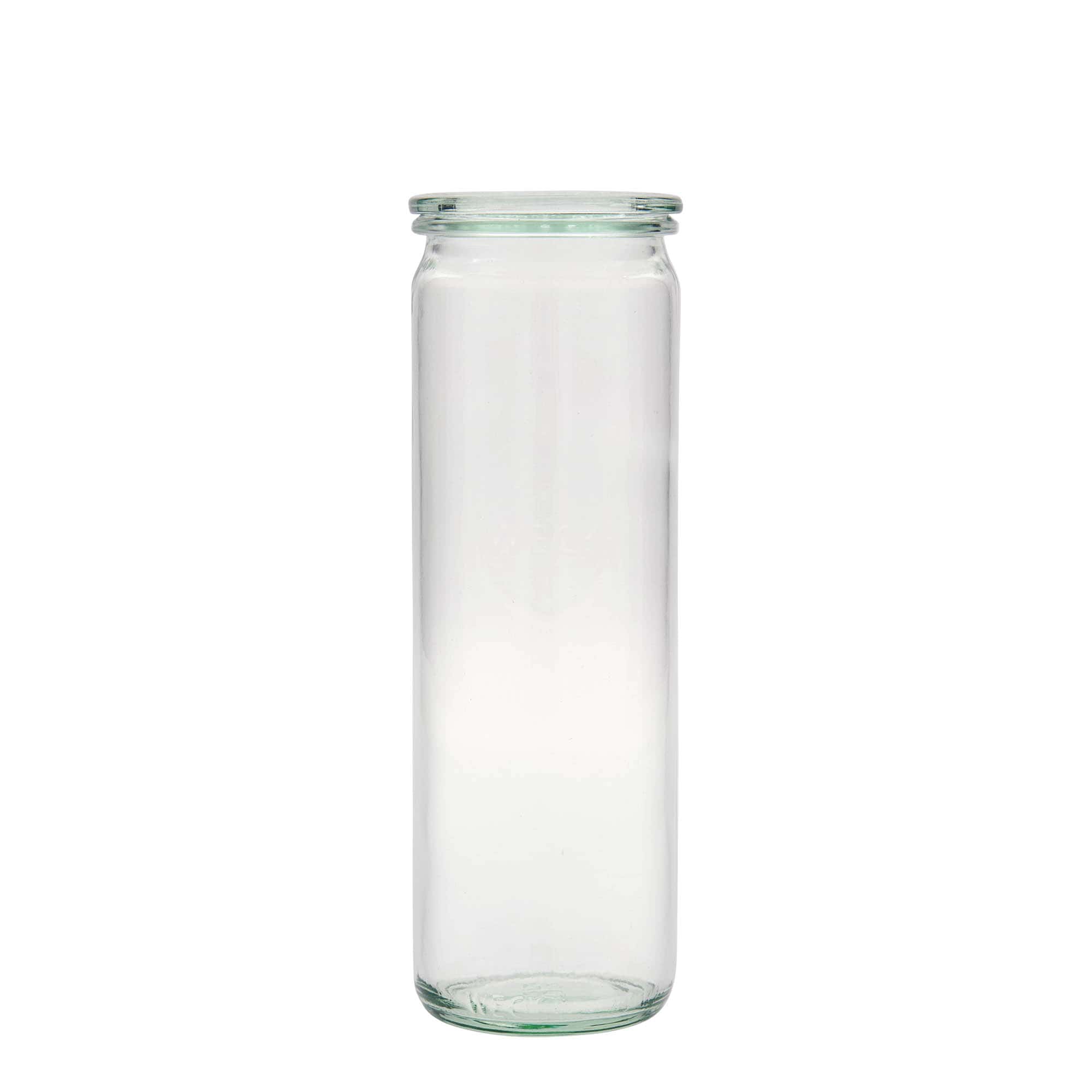 600 ml WECK cilindro formos stiklainis, anga: apvalus kraštelis