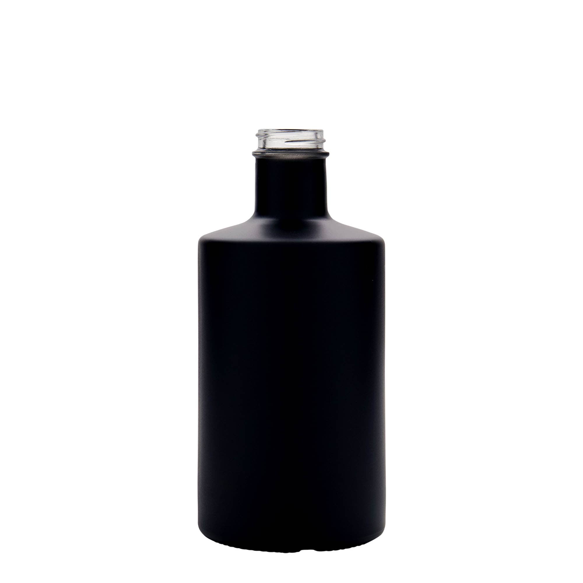 500 ml stiklinis butelis „Caroline“, juodas, anga: GPI 33