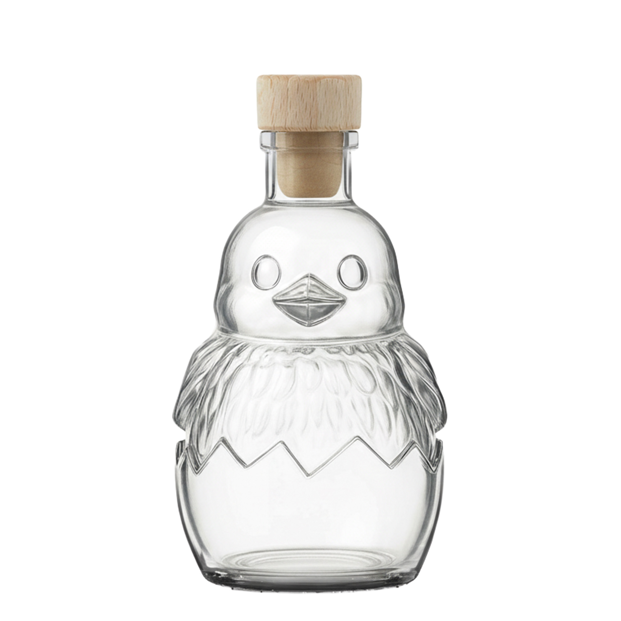 200 ml stiklinis butelis „Küken“, anga: kamštis 200 ml stiklinis butelis „Küken“, anga: kamštis