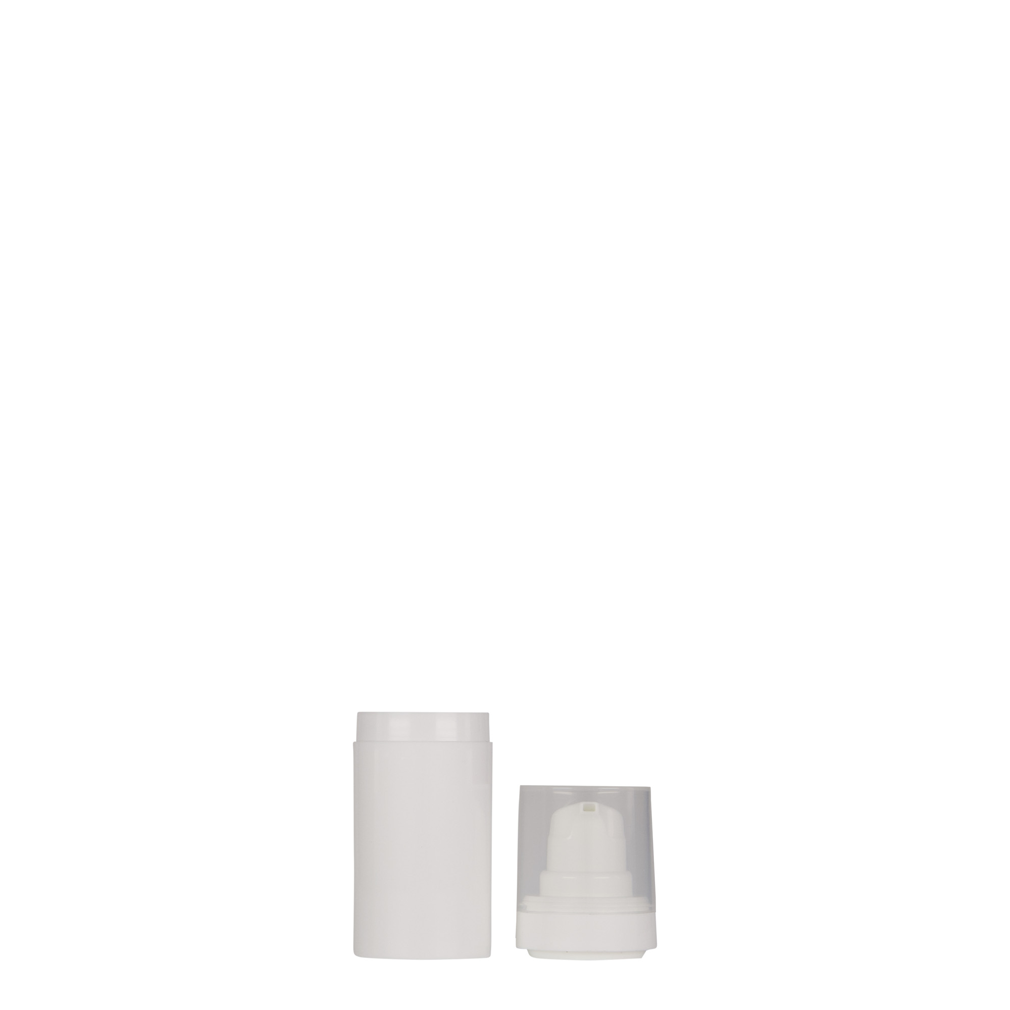 15 ml oro neturintis dozatorius „Micro“, PP plastikas, baltas