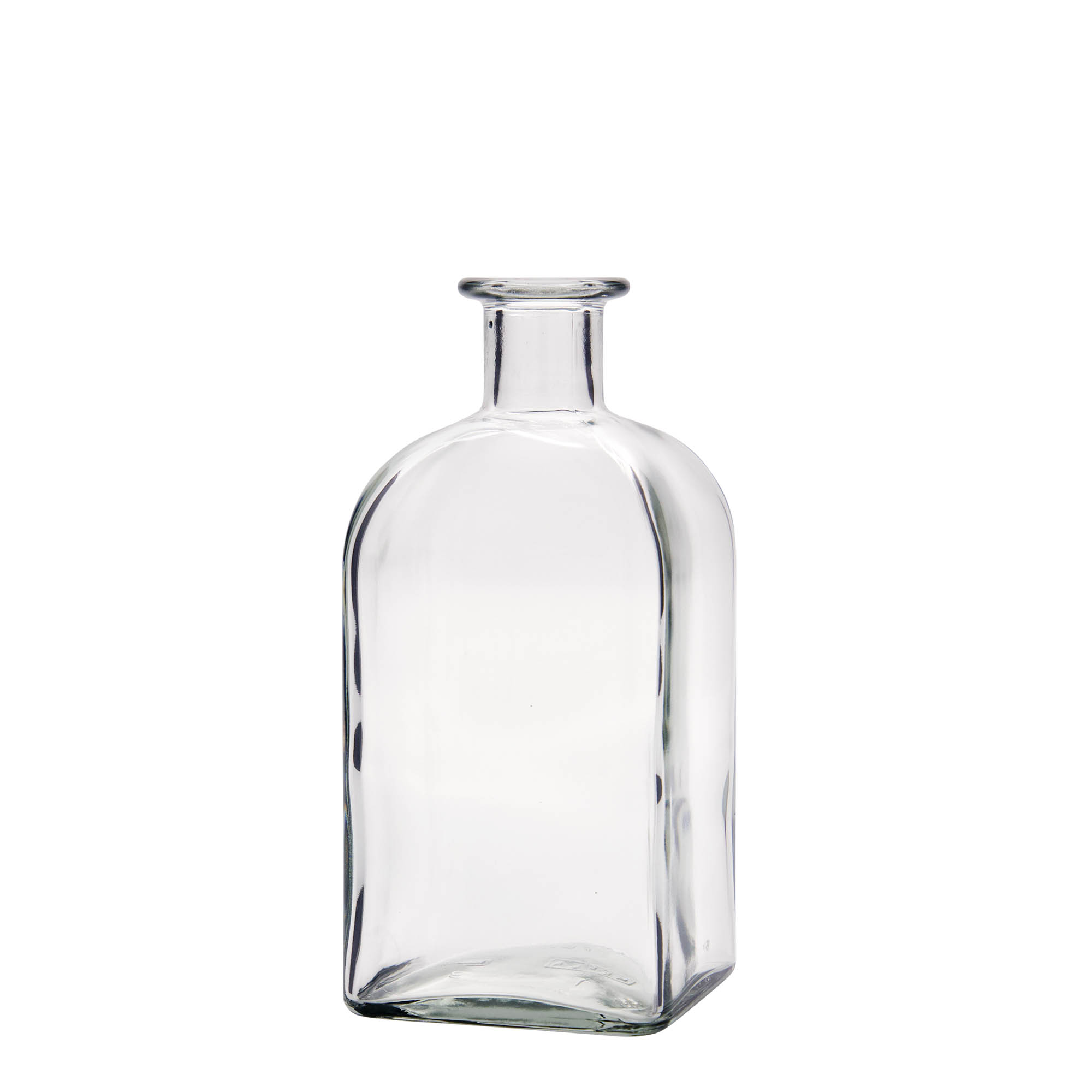 500 ml stiklinis butelis Apotheker Carré, kvadratinis, anga: kamštis 500 ml stiklinis butelis Apotheker Carré, kvadratinis, anga: kamštis