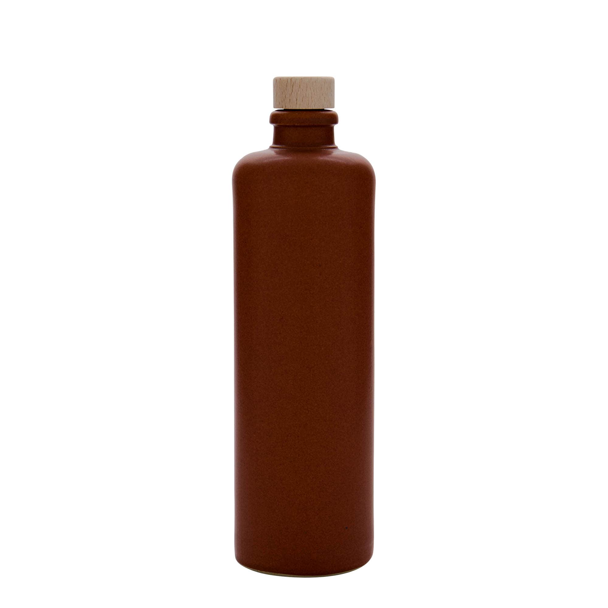 500 ml molinis ąsotis, akmens masė, raudonai rudas, burna: kamštis
