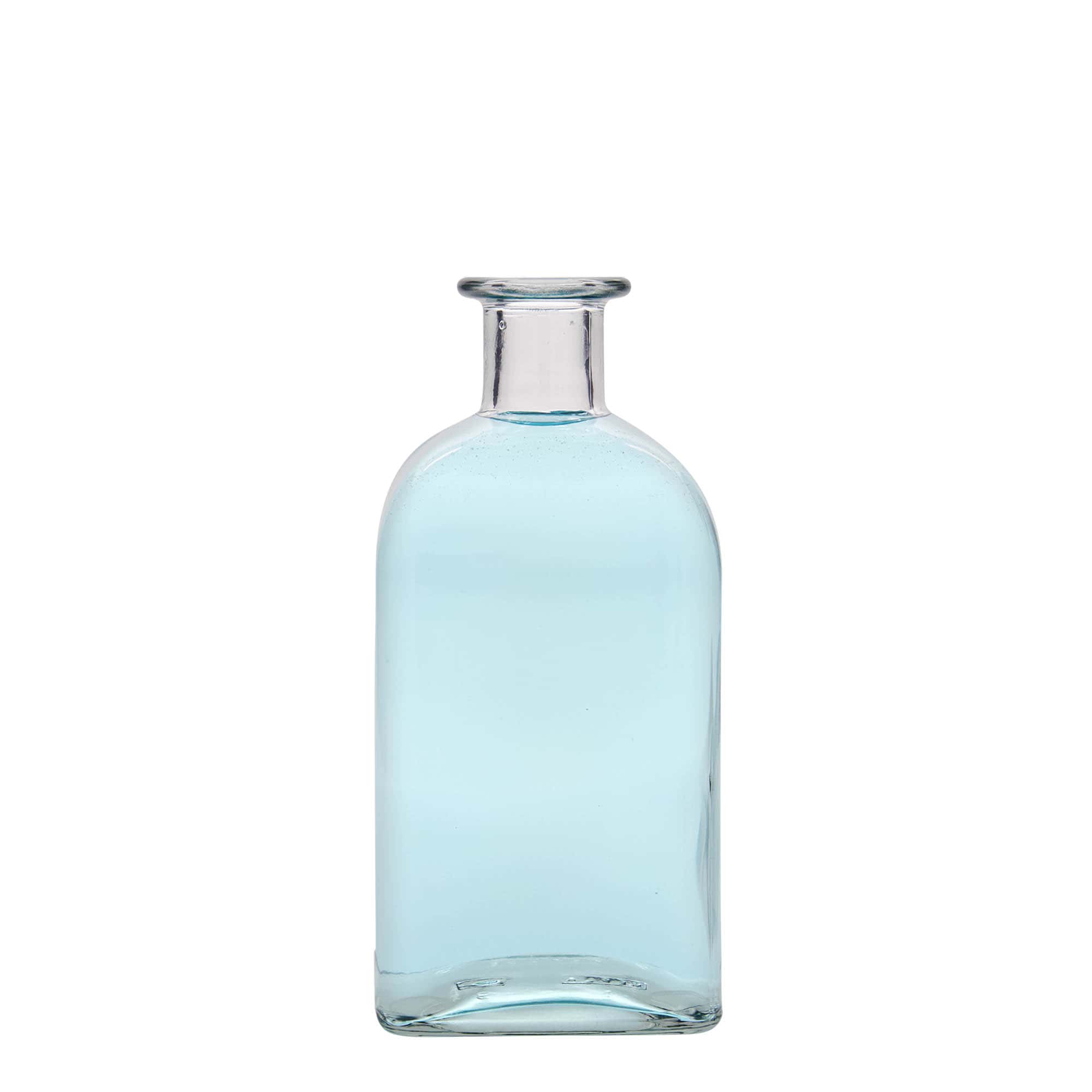 500 ml stiklinis butelis Apotheker Carré, kvadratinis, anga: kamštis