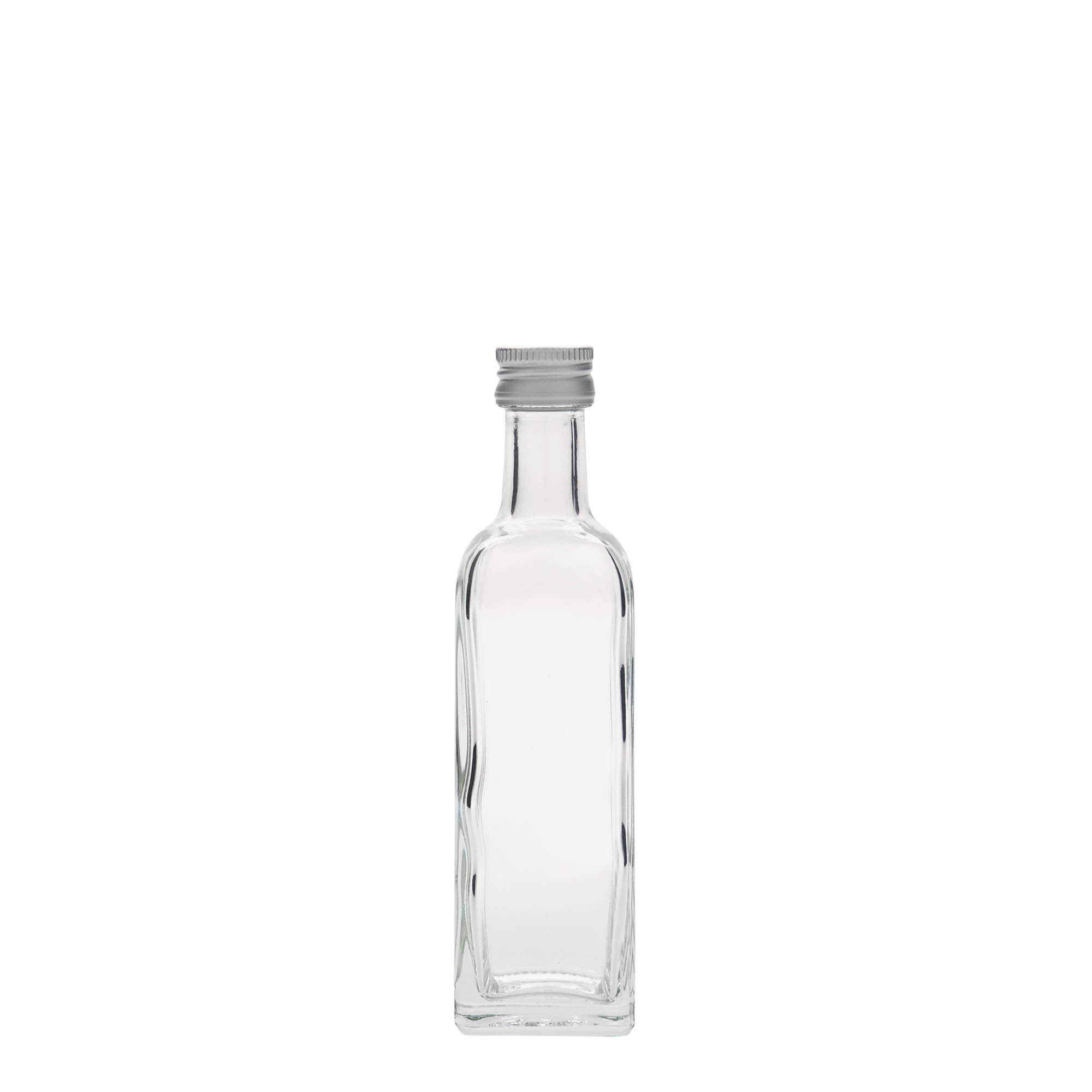 60 ml stiklinis buteliukas „Marasca“, kvadratinis, anga: PP 18 60 ml stiklinis buteliukas „Marasca“, kvadratinis, anga: PP 18
