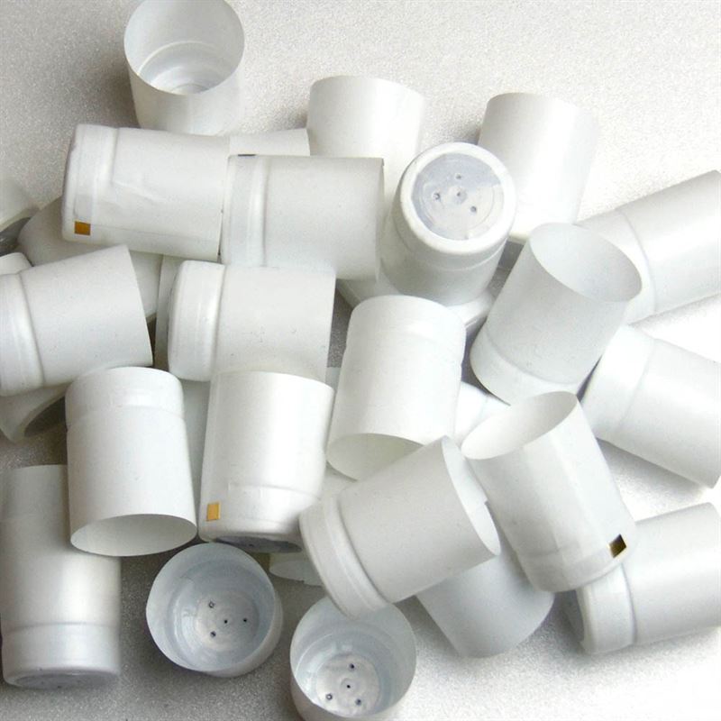 Susitraukianti kapsulė 32x41, PVC plastikas, balta Susitraukianti kapsulė 32x41, PVC plastikas, balta
