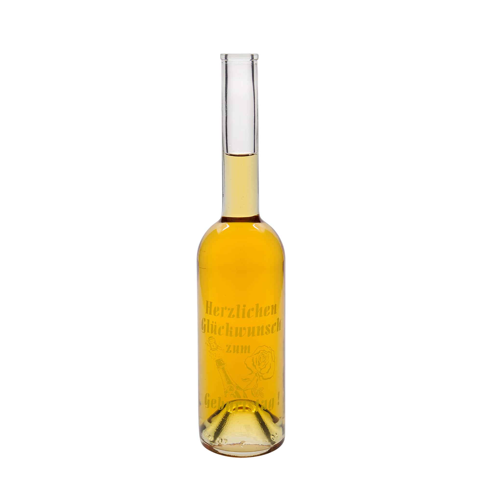 500 ml stiklinis butelis „Opera“, motyvas: obuolys, anga: kamštis