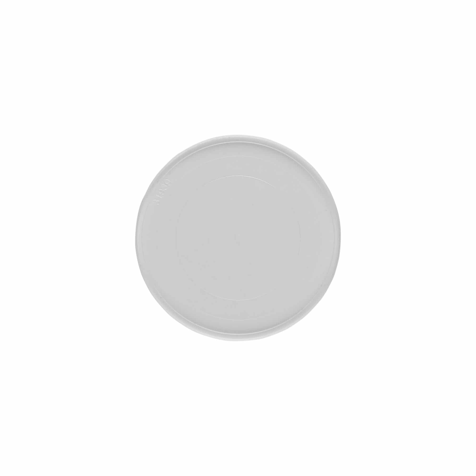 Uždengimo diskas 150 ml „Bianca“, PP plastikas, baltas