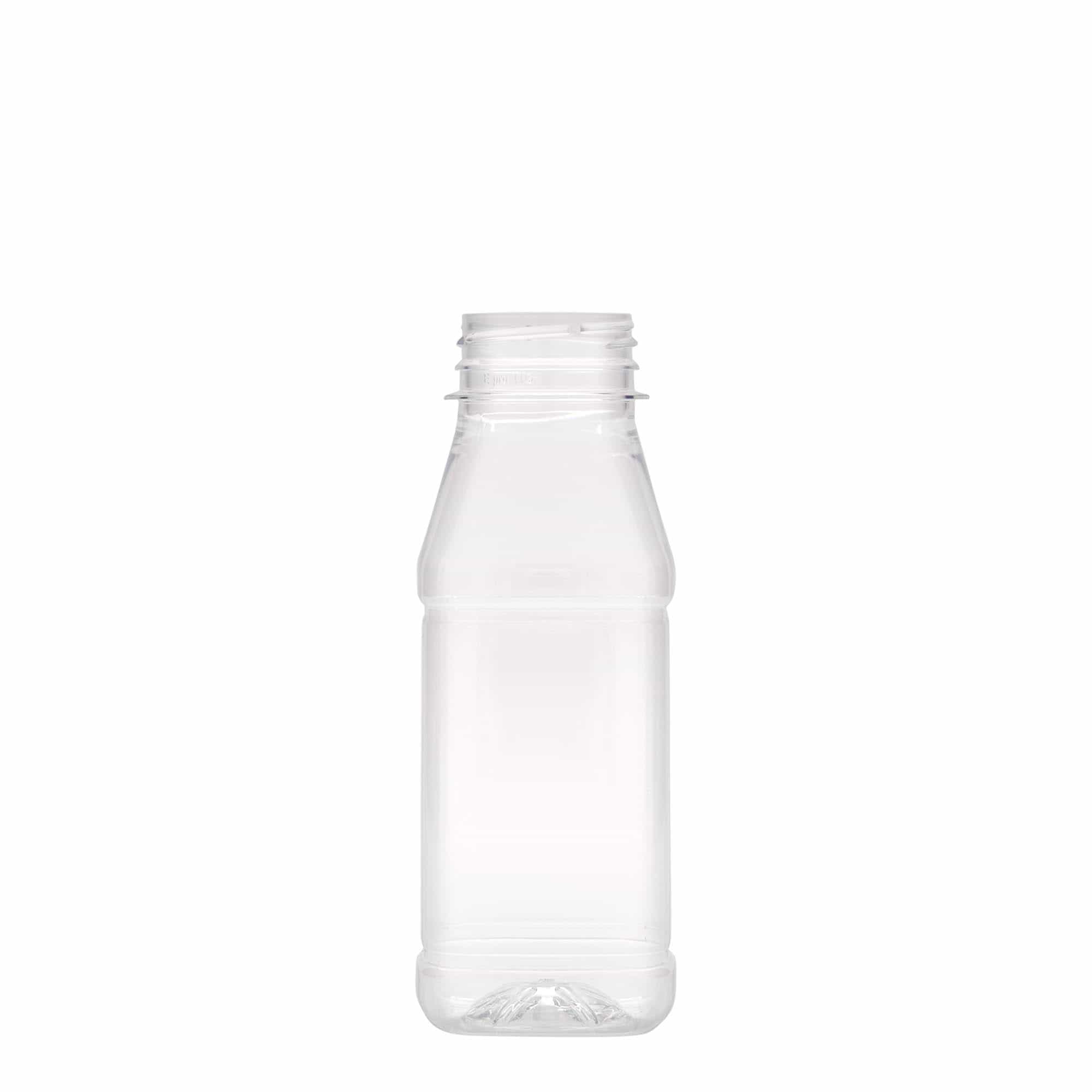 250 ml PET butelis „Milk and Juice Carré“, kvadratinis, plastikas, anga: 38 mm