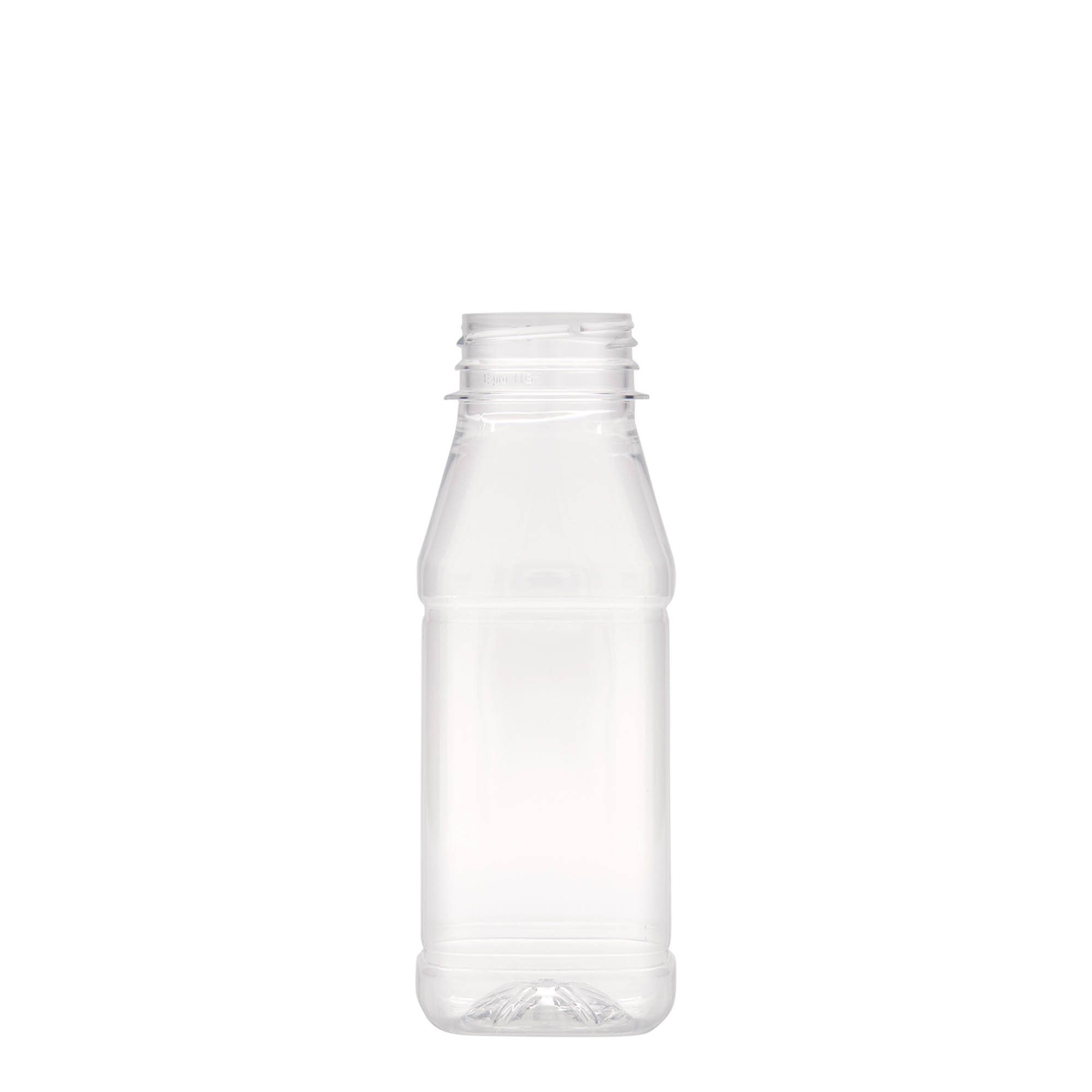 250 ml PET butelis „Milk and Juice Carré“, kvadratinis, plastikas, anga: 38 mm 250 ml PET butelis „Milk and Juice Carré“, kvadratinis, plastikas, anga: 38 mm