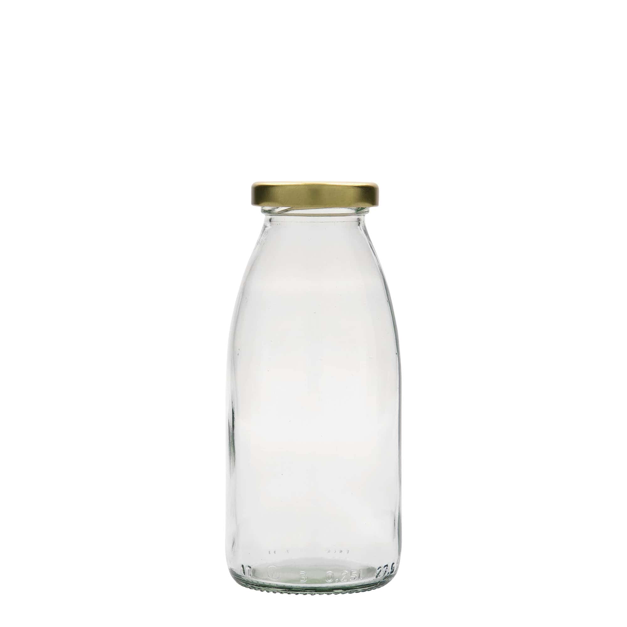 250 ml stiklinis butelis Vroni #, anga: Twist-Off (TO 43)