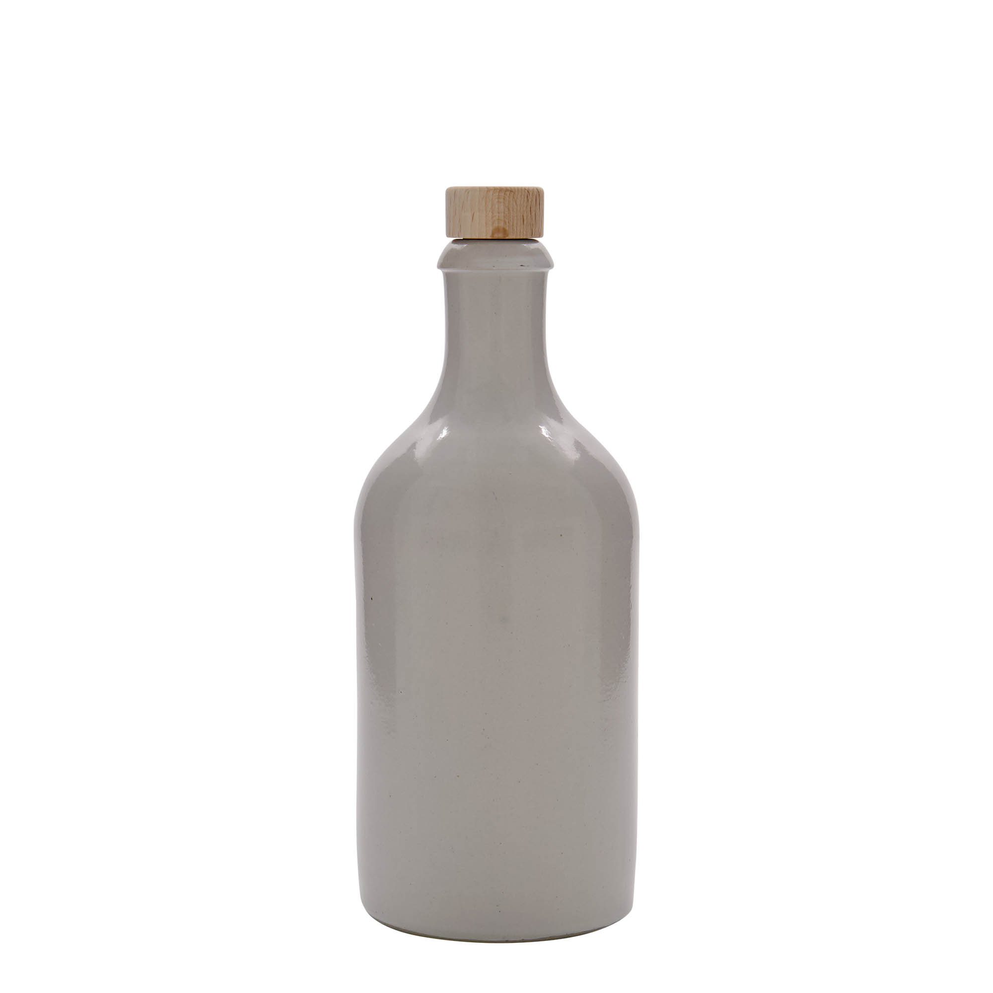 500 ml molinis ąsotis, keraminis indas, baltas, anga: kamštis