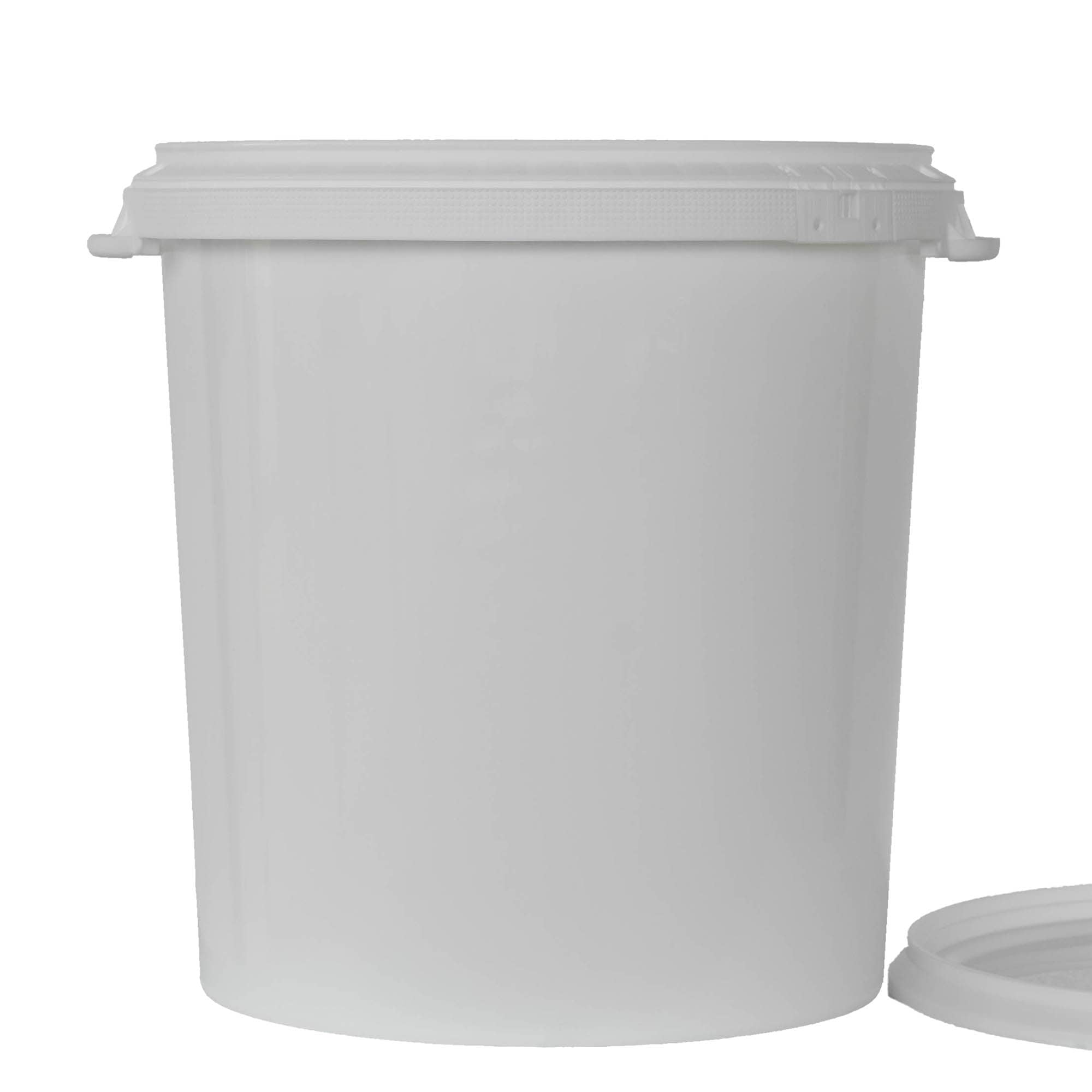30 l kibiras, PP plastikas, baltas