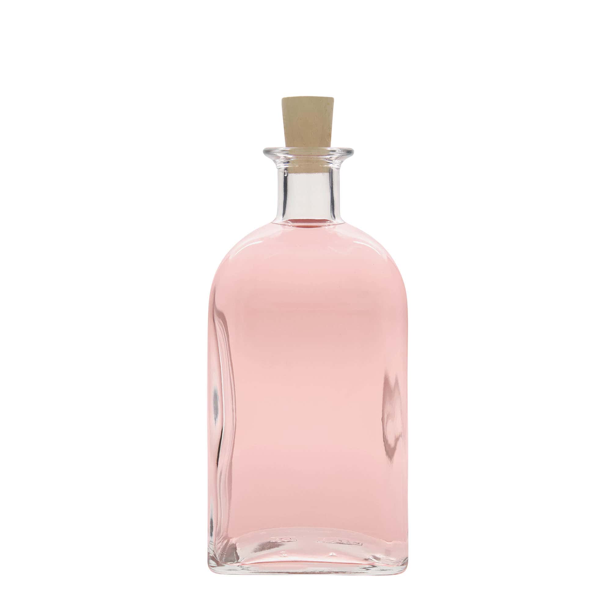 700 ml stiklinis butelis Apotheker Carré, kvadratinis, anga: kamštis