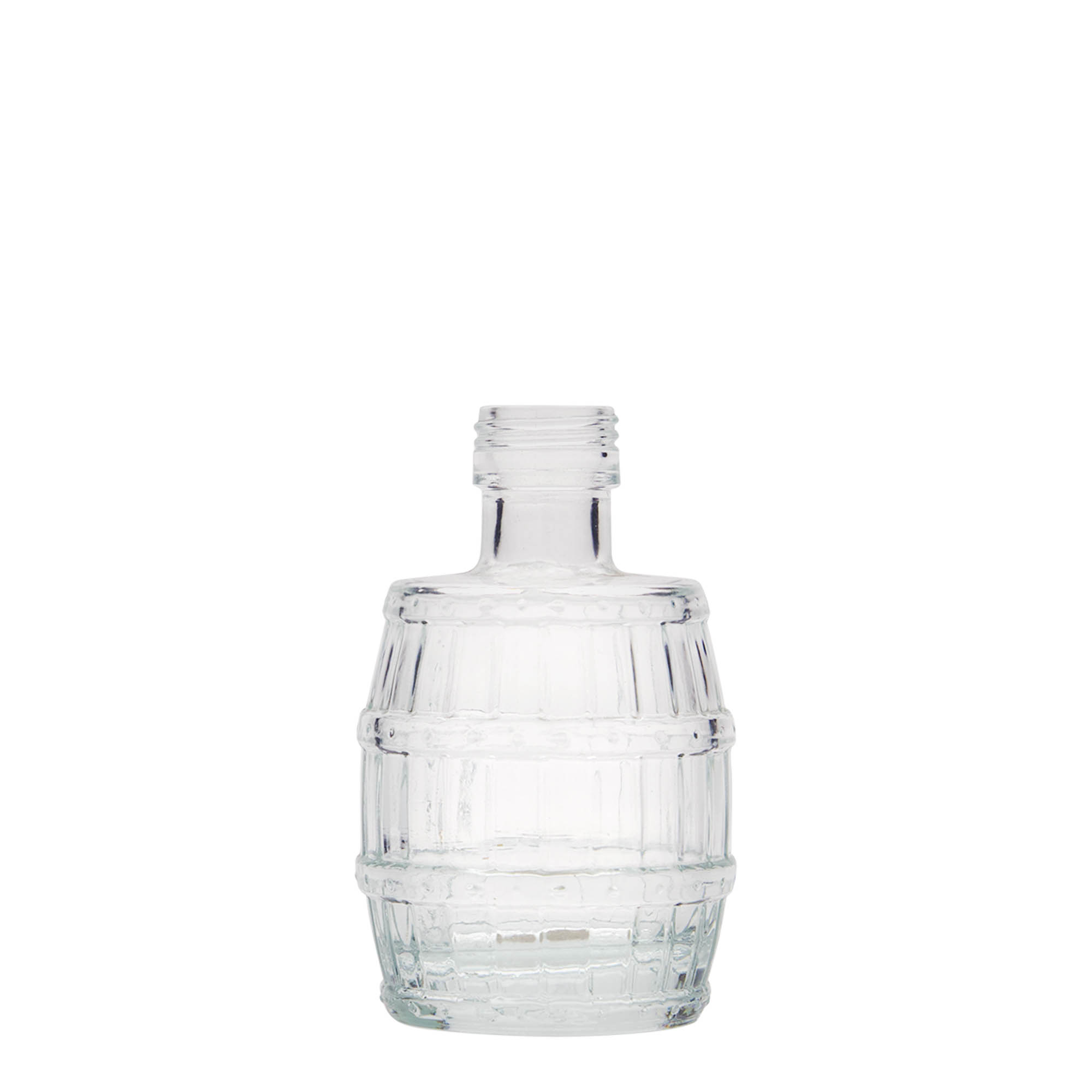 100 ml stiklinis butelis „Barelį“, anga: PP 24