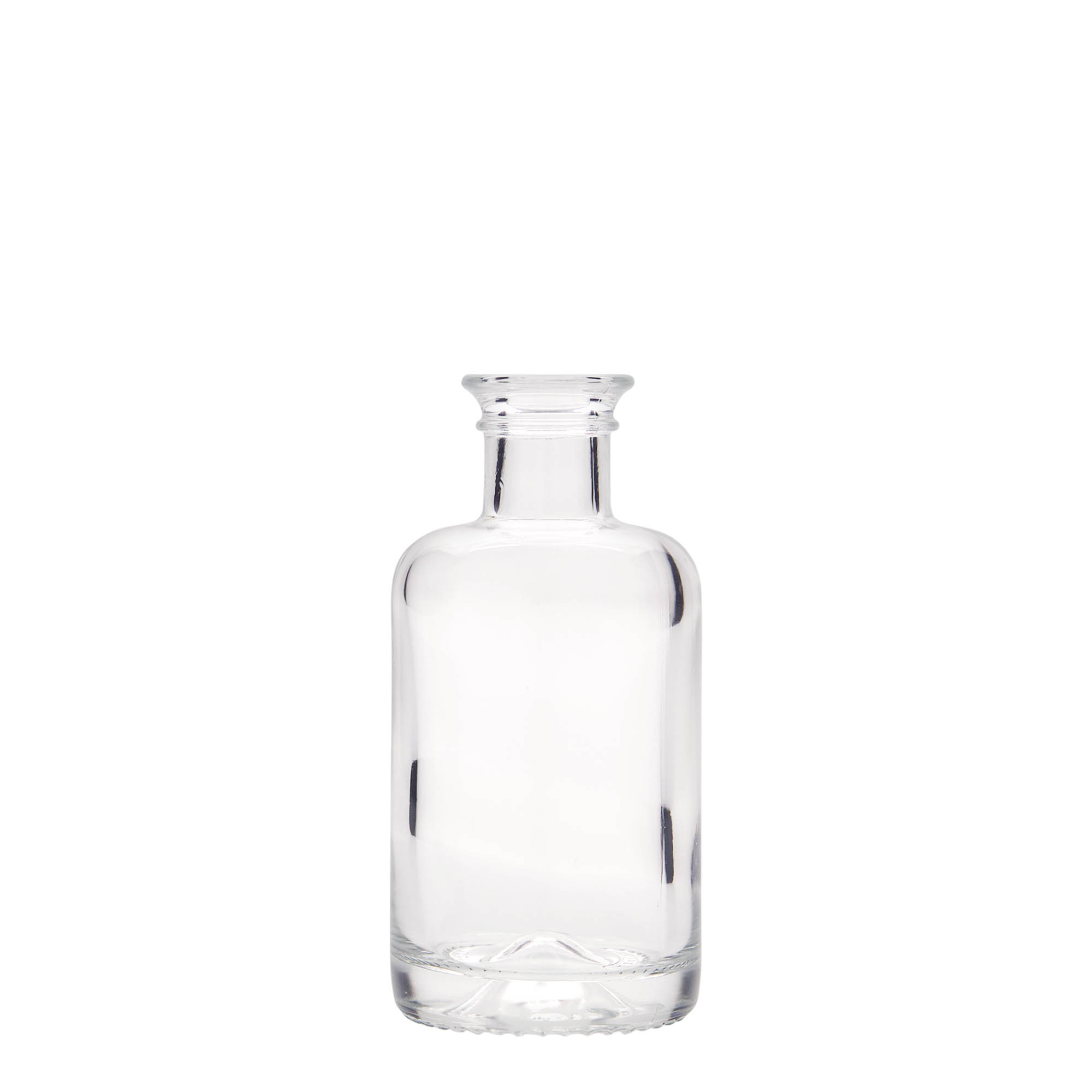 100 ml stiklinis buteliukas vaistininkui, anga: kamštis