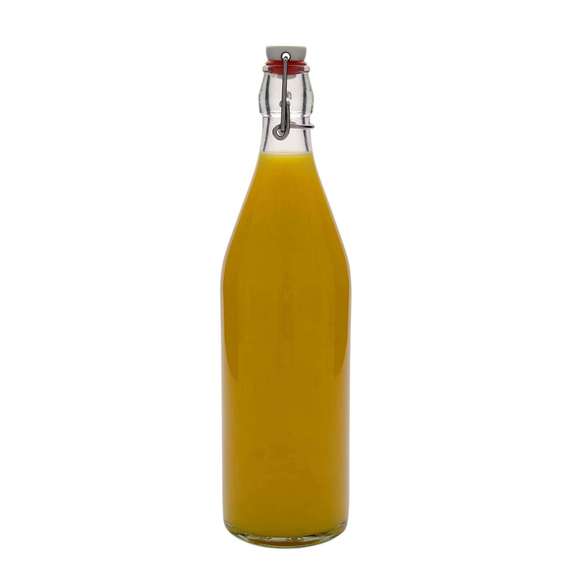 1.000 ml stiklinis butelis „Giara“, burna: spaustukas uždarymui