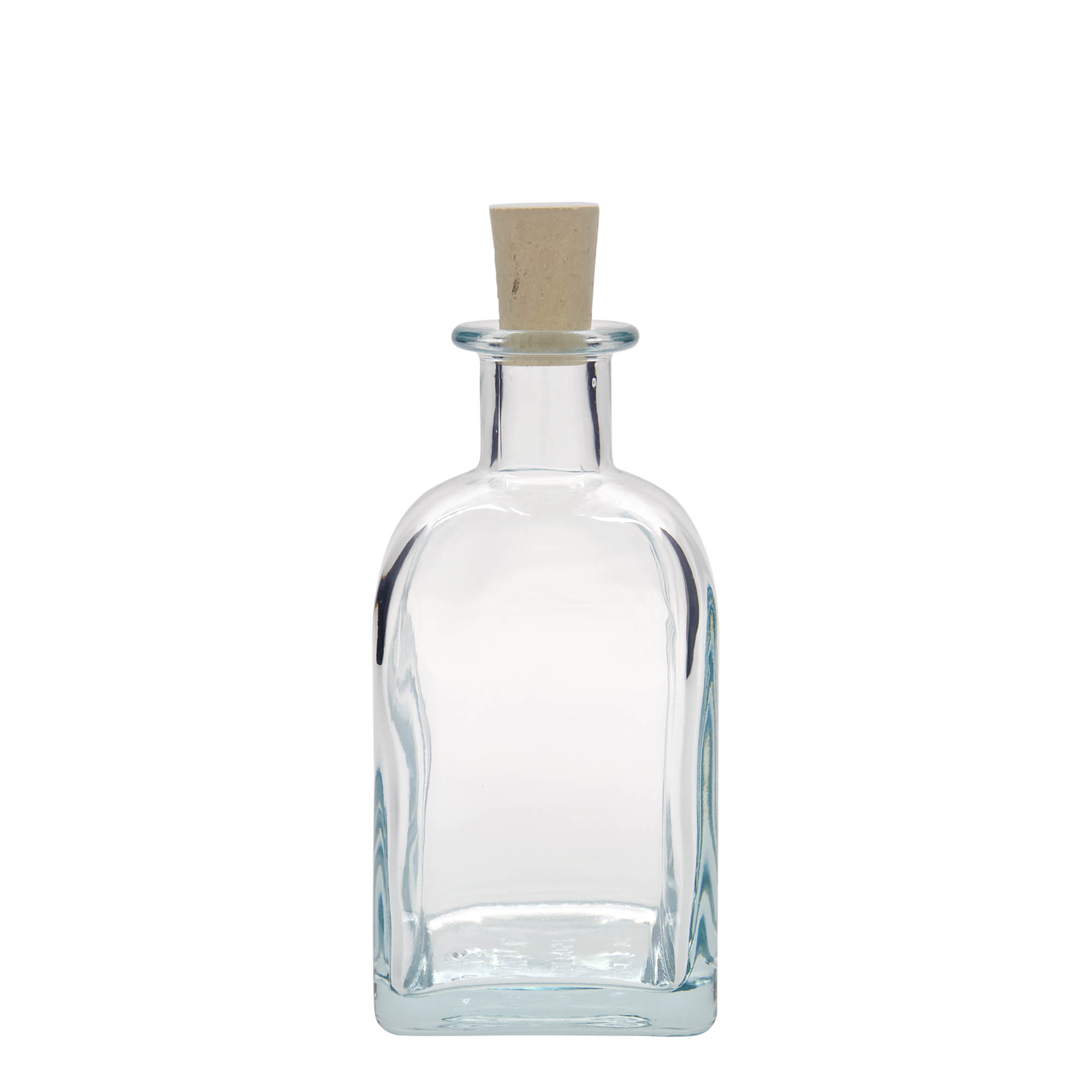 350 ml stiklinis butelis Apotheker Carré, kvadratinis, anga: kamštis 350 ml stiklinis butelis Apotheker Carré, kvadratinis, anga: kamštis