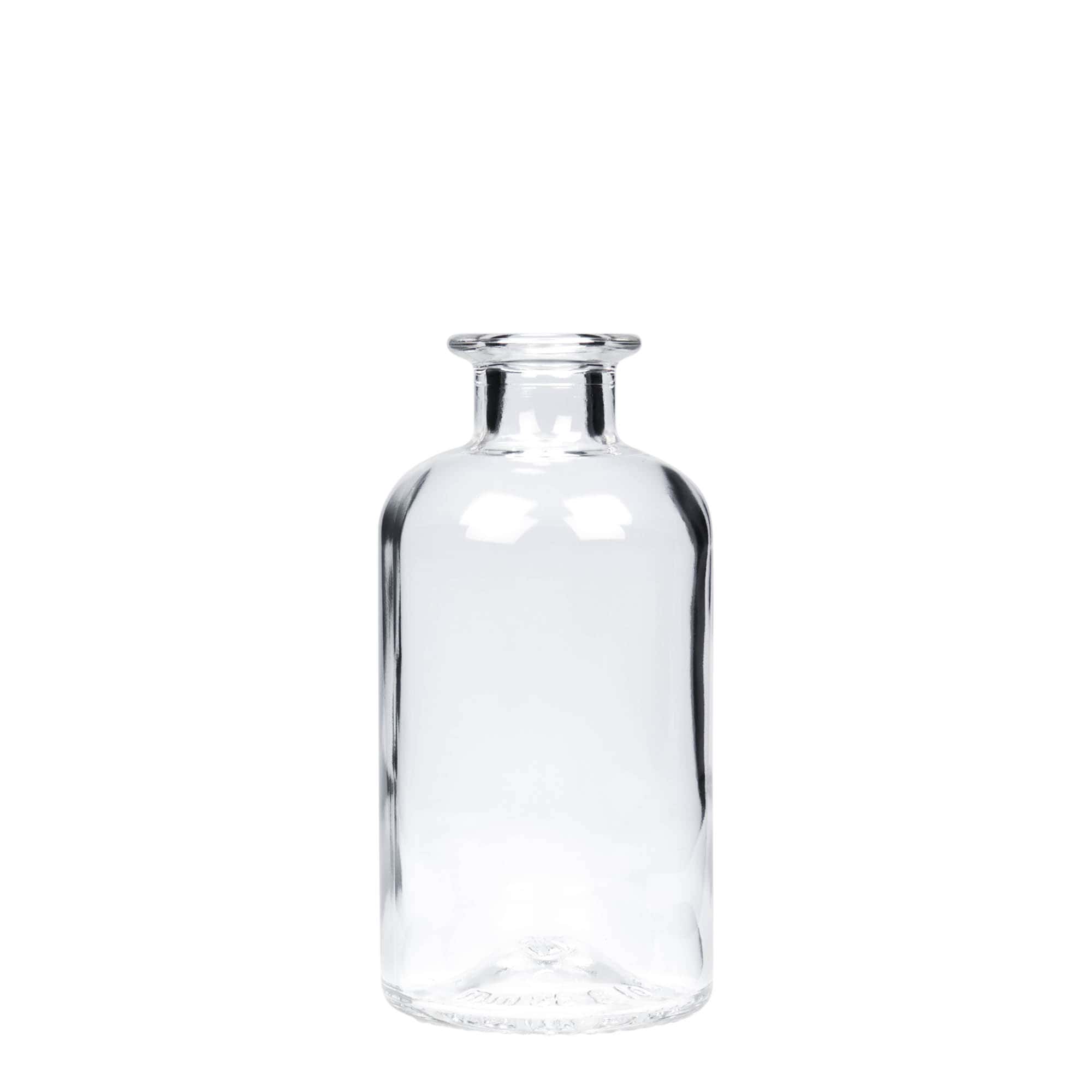 250 ml vaistininko stiklinis buteliukas, anga: kamštis